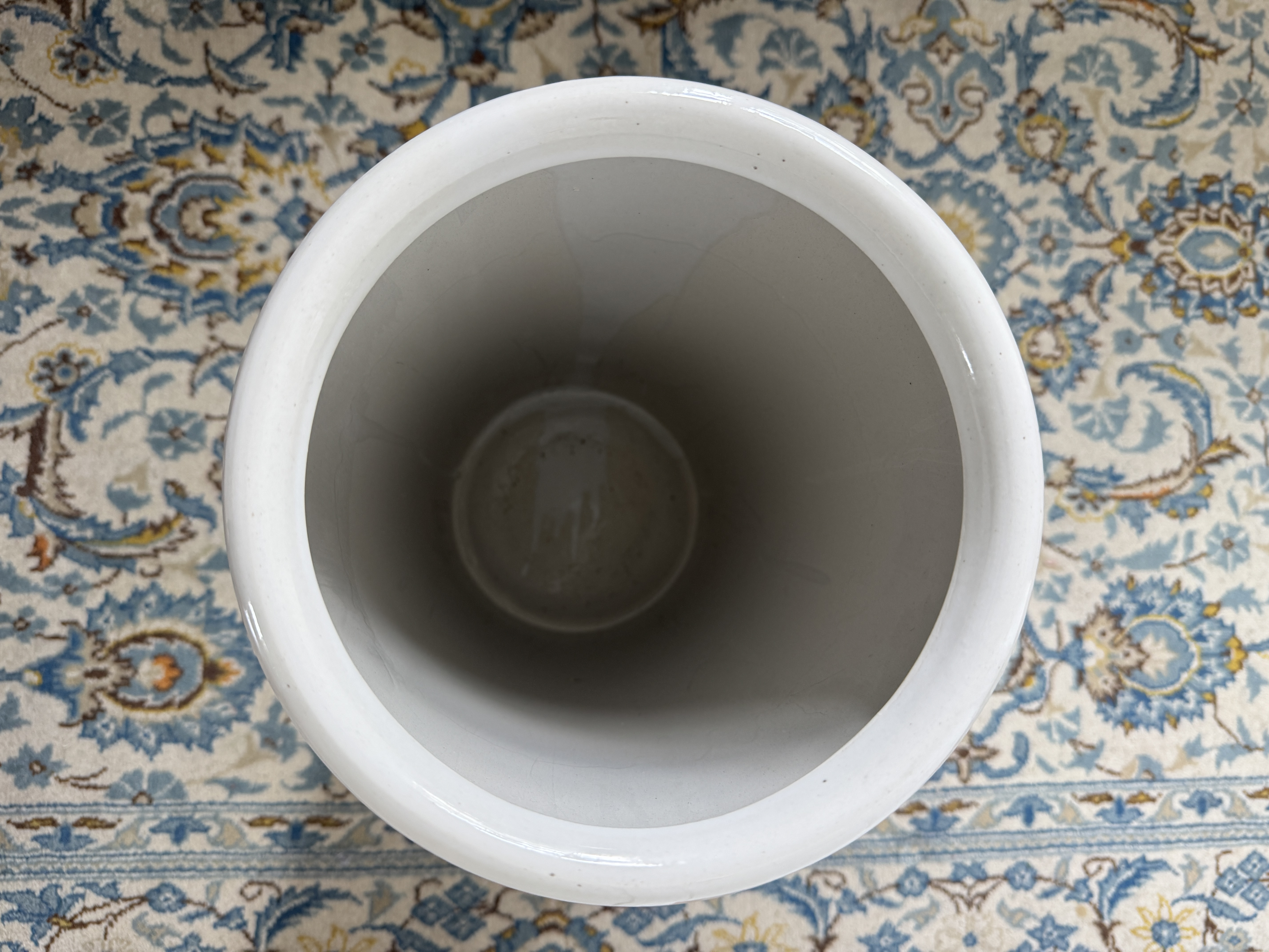 20th Century Chinese Export Tobacco Leaf Umbrella Stand | Chairish
