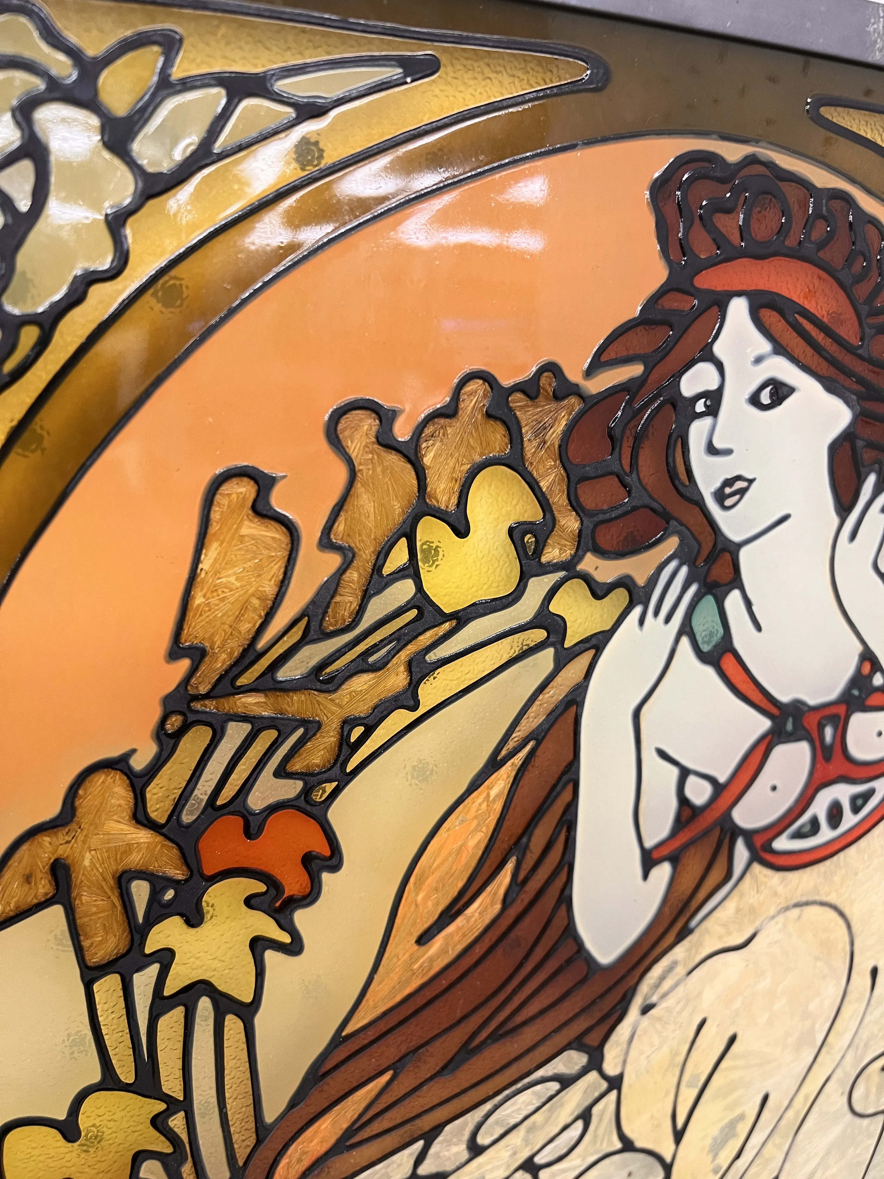 Art Nouveau Stained Glass Lampアルフォンスミュシャ Art Nouveau Stained Glass Steampunk