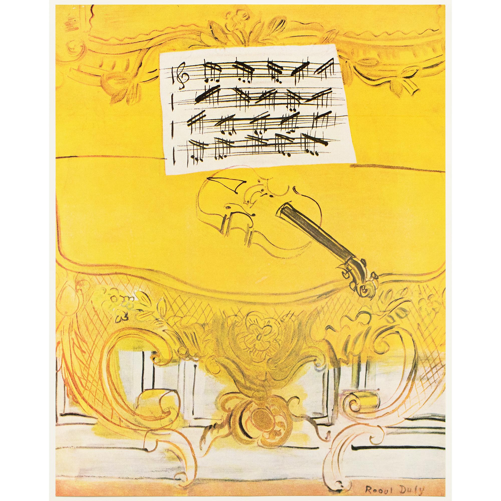 デュフィ　Dufy「Nature morte au violon」額付き RAOUL DUFY (1877-1953), Le violon | Christie's
