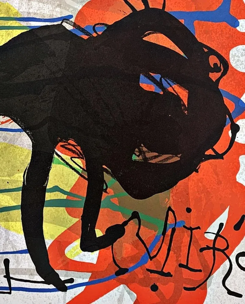 Joan Miro, Composition for Derriére Le Miroir No. 203, 1973