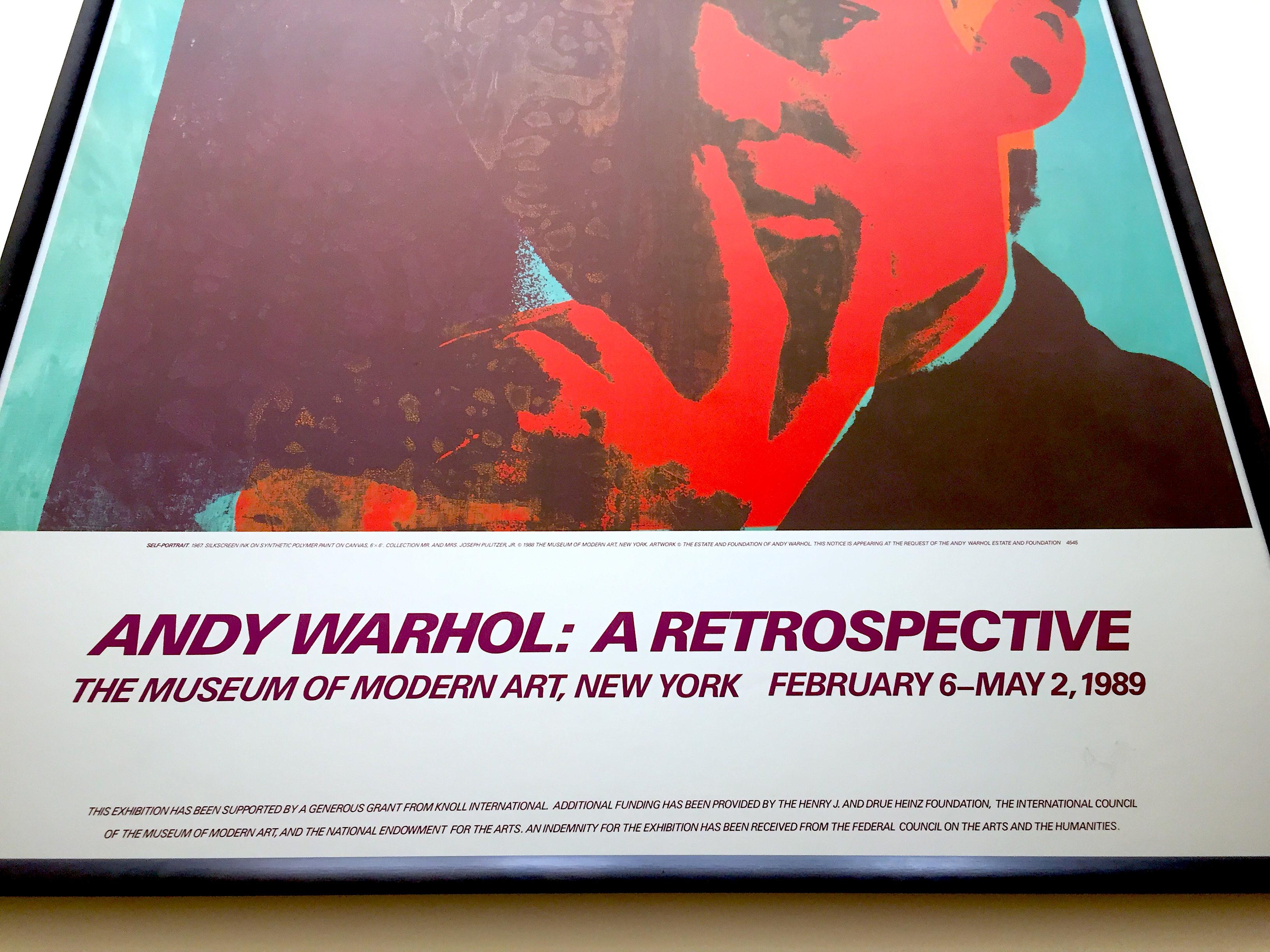 Andy Warhol Exhibition Poster: A Retrospective (Original
