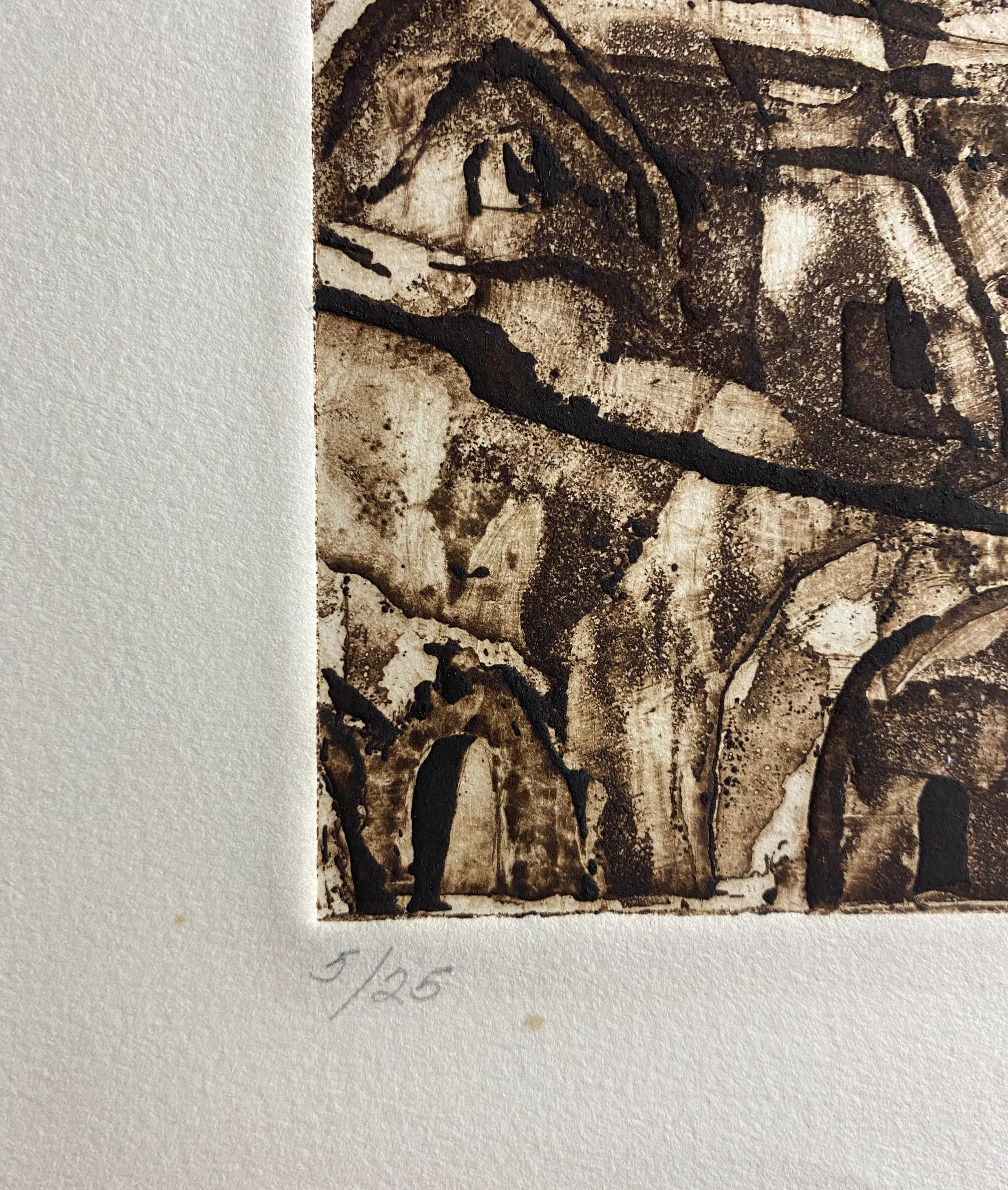 1970s Ida Newman Dome of the Rock Jerusalem Etching