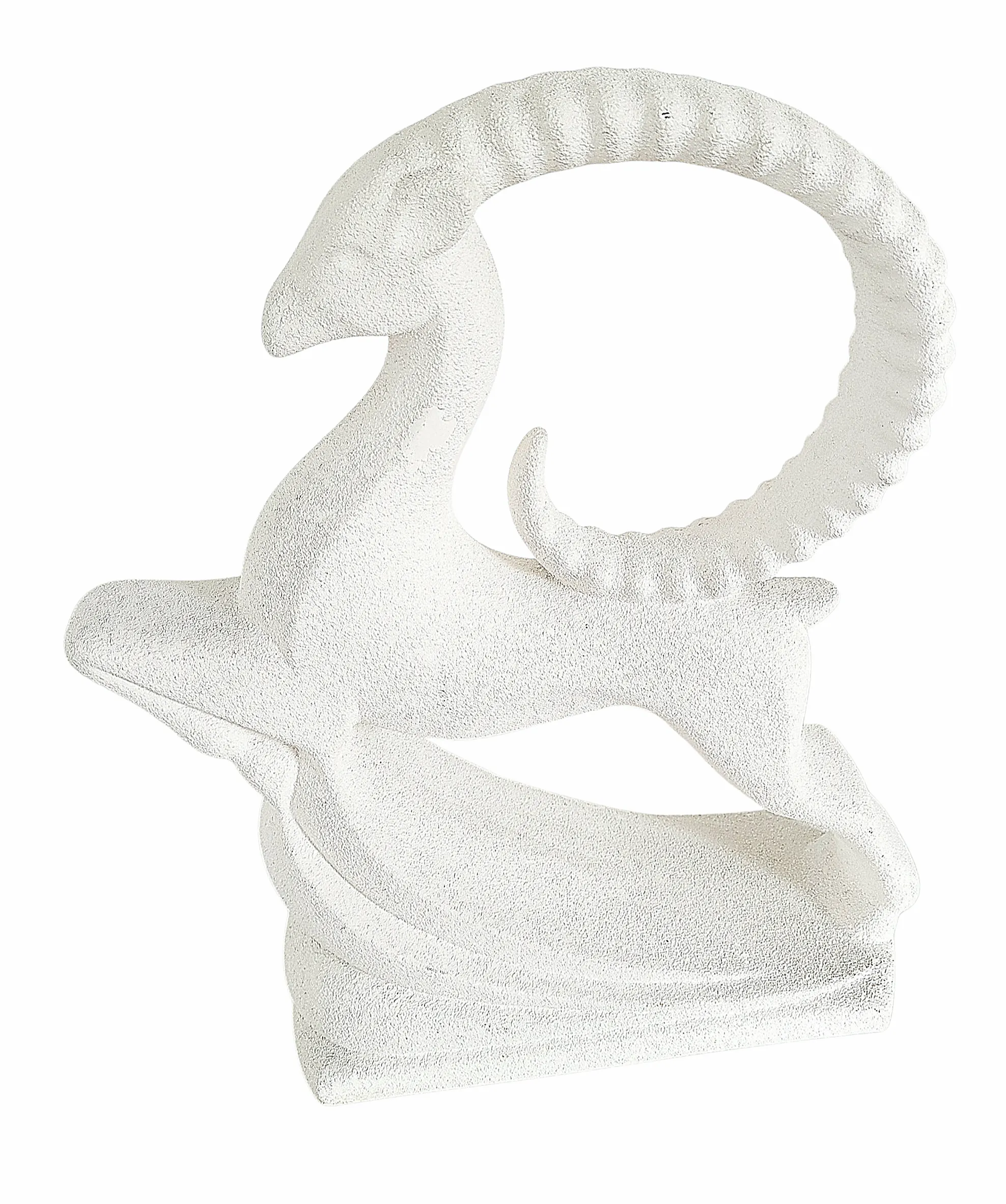 Mid 20th Century Art Deco Style Leaping Gazelle Sculpture by Royal Haeger