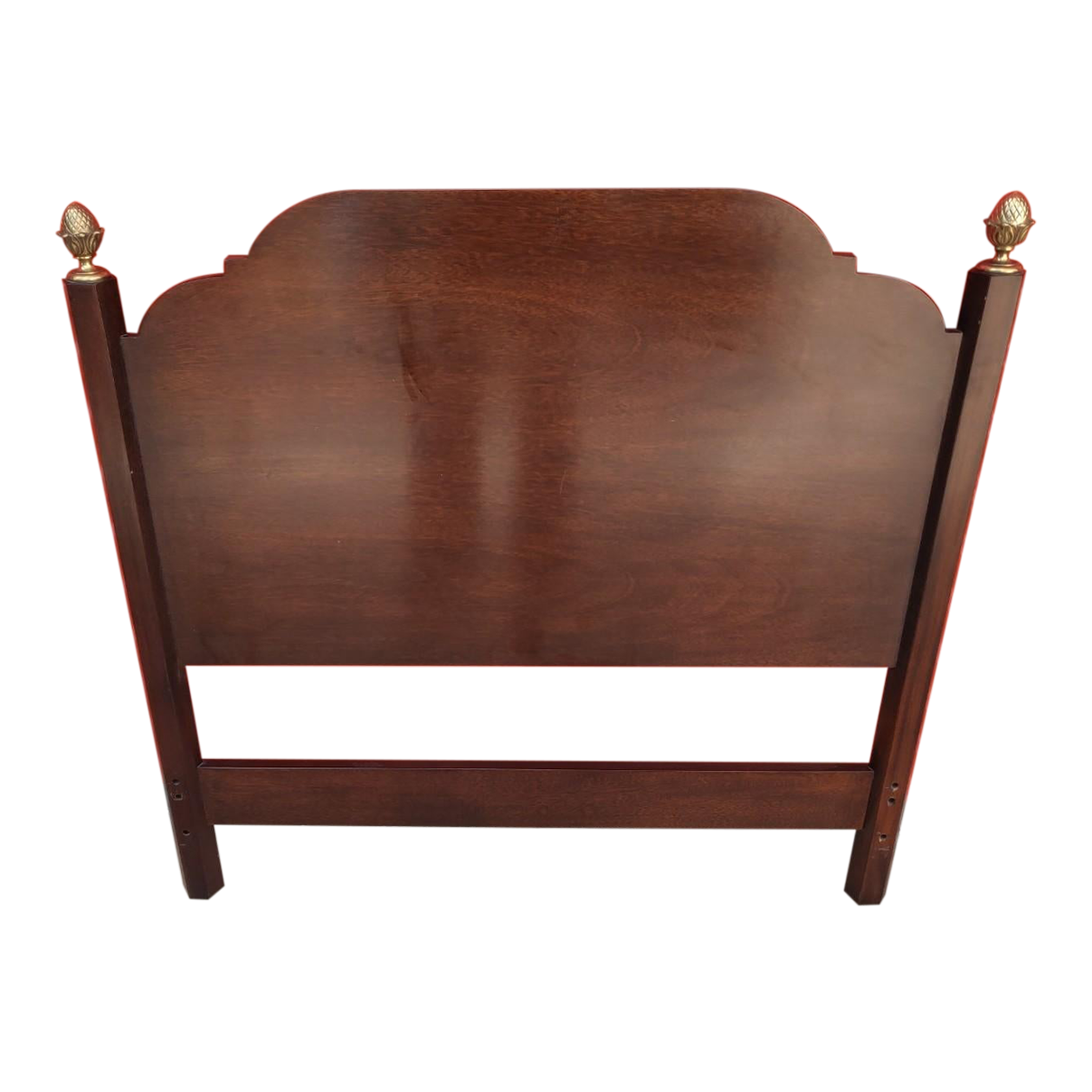 Mid 20th Century Mahogany Queen Anne Style Twin Size Headboard Chairish