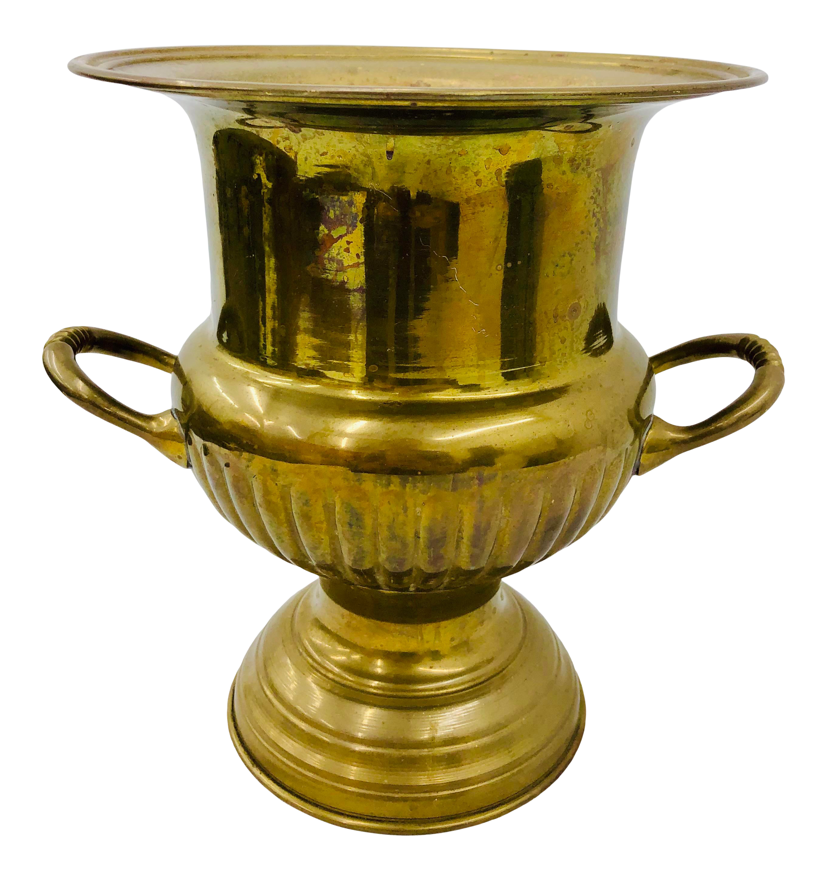 antique brass ice bucket