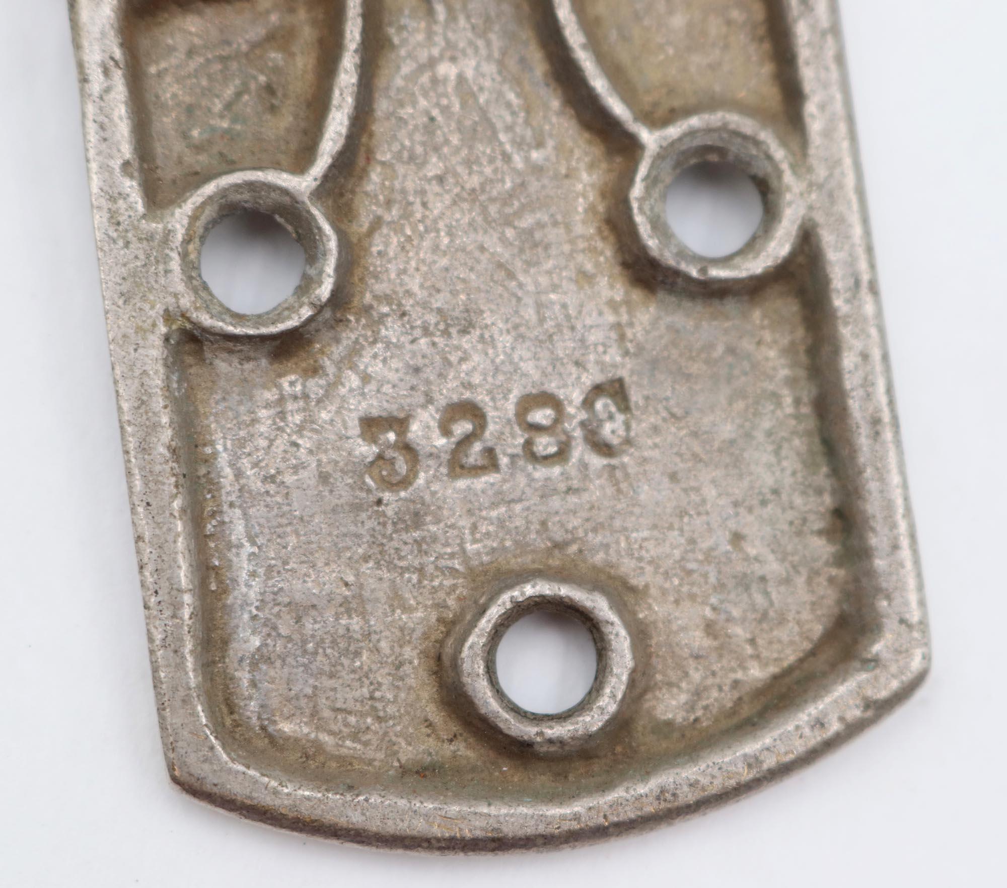 Pair of Vintage Nickel Plated Brass Offset Ice Box Hinges