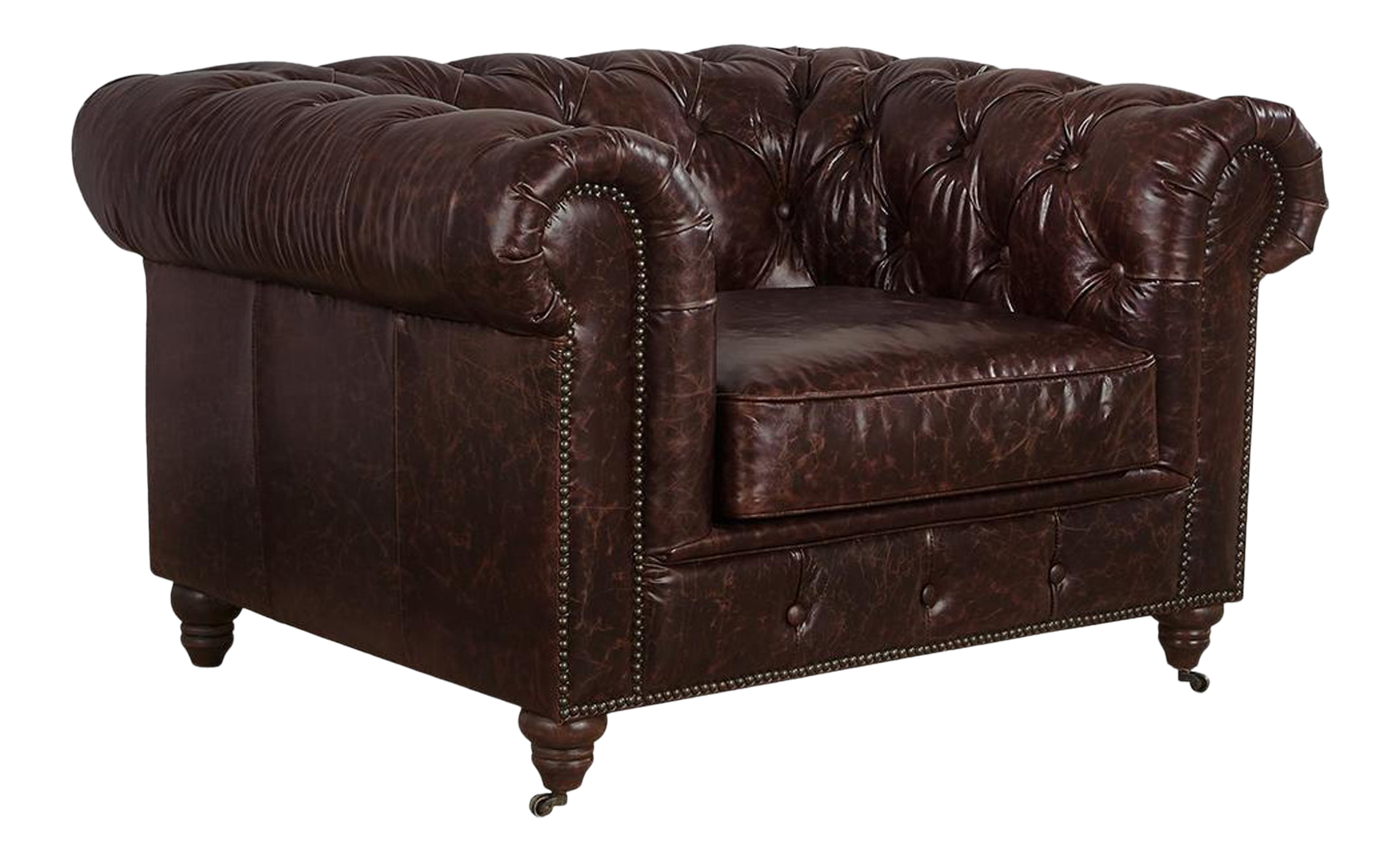 Duplicate Crafters and Weavers Century Reddish Brown Leather ...