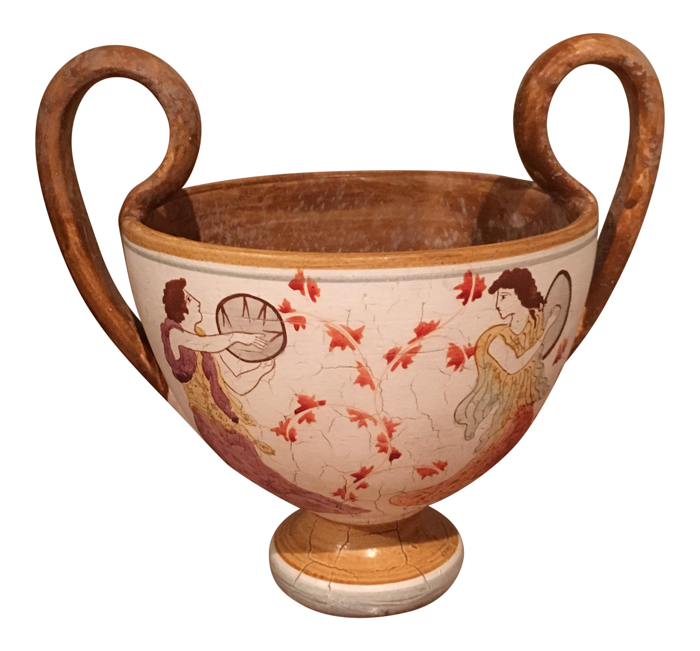Classic Greek Mythology Crater Vase Chairish
