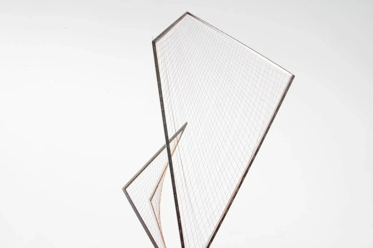 Brass and String Optical Sculpture