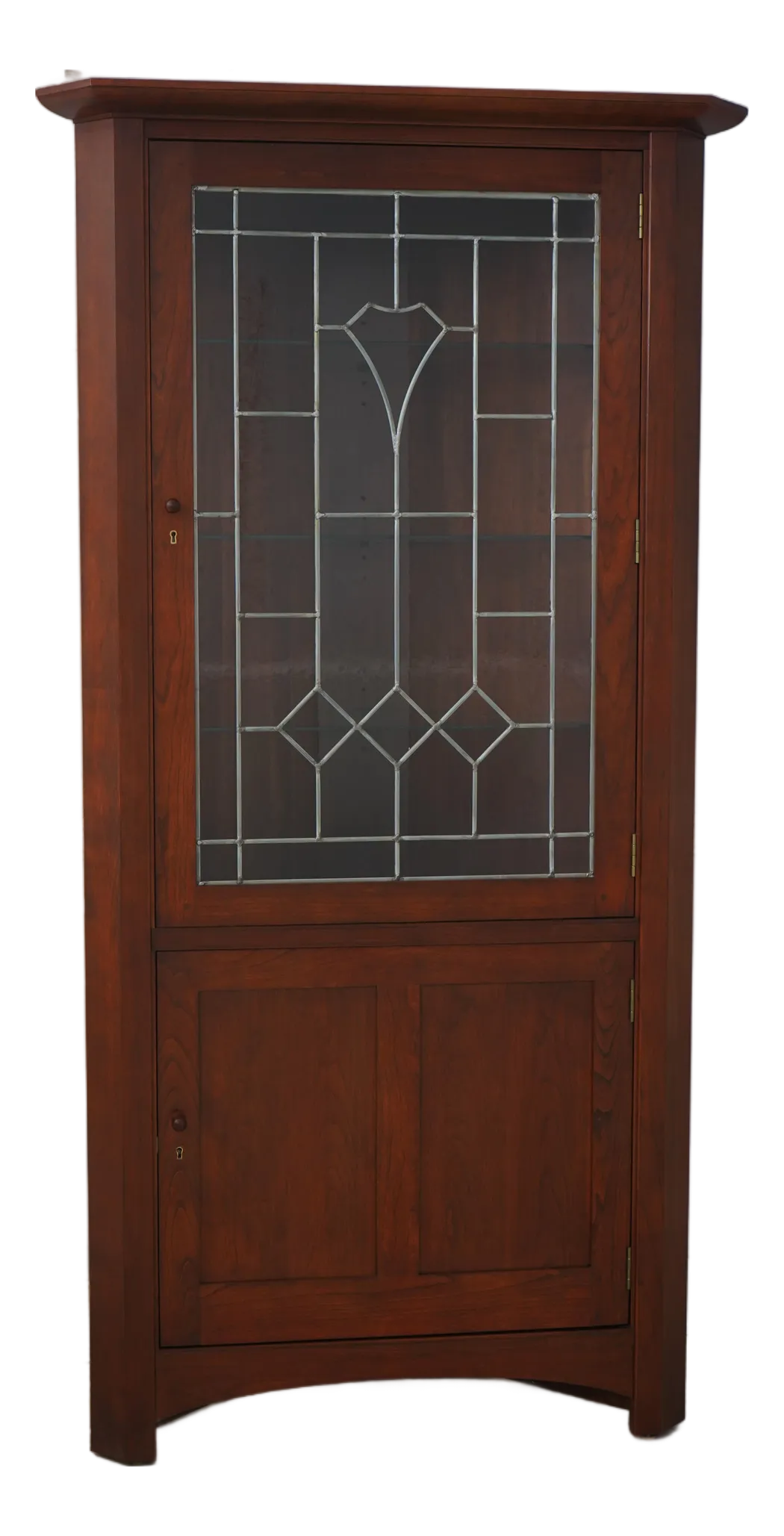 Stickley Arts & Crafts Mission Cherry Corner Cabinet