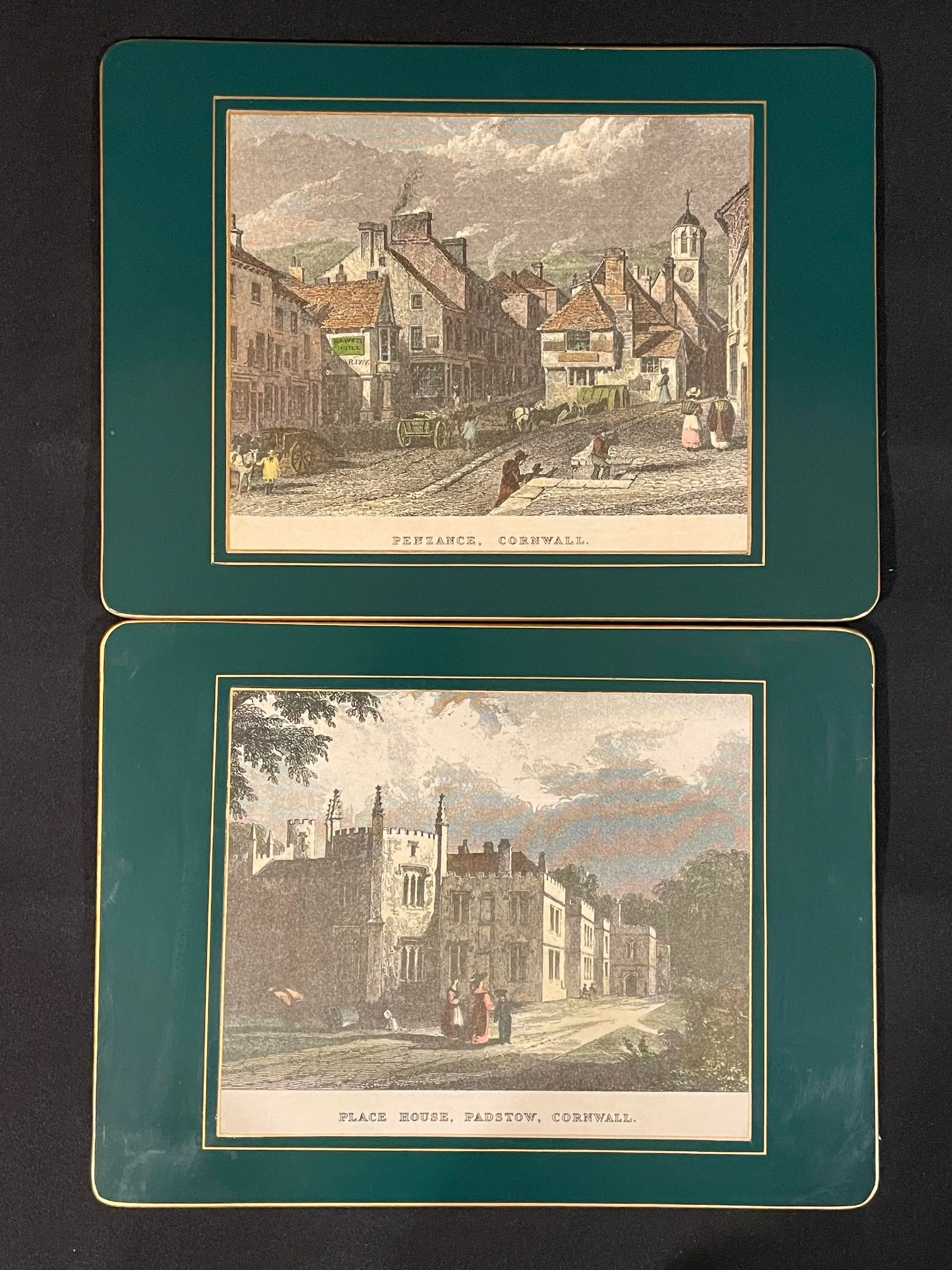 Vintage Lady Clare Placemats Featuring Scenes From Cornwall