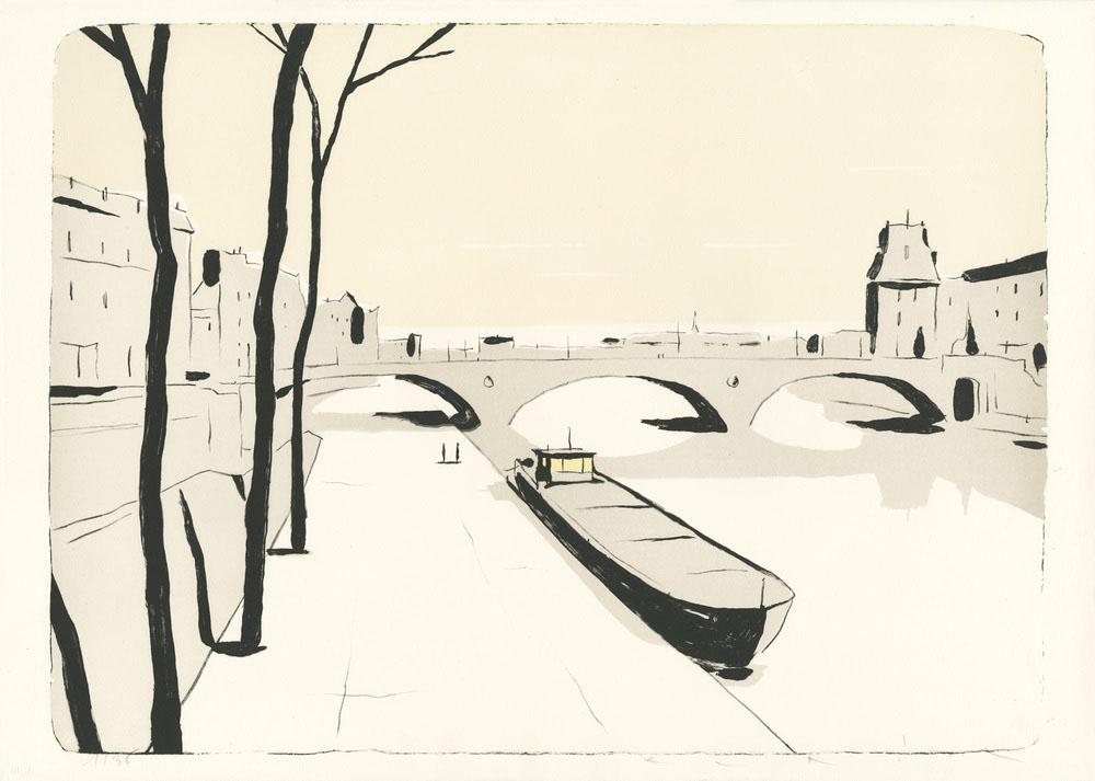 François Avril, L’Aube, 2017, Lithograph