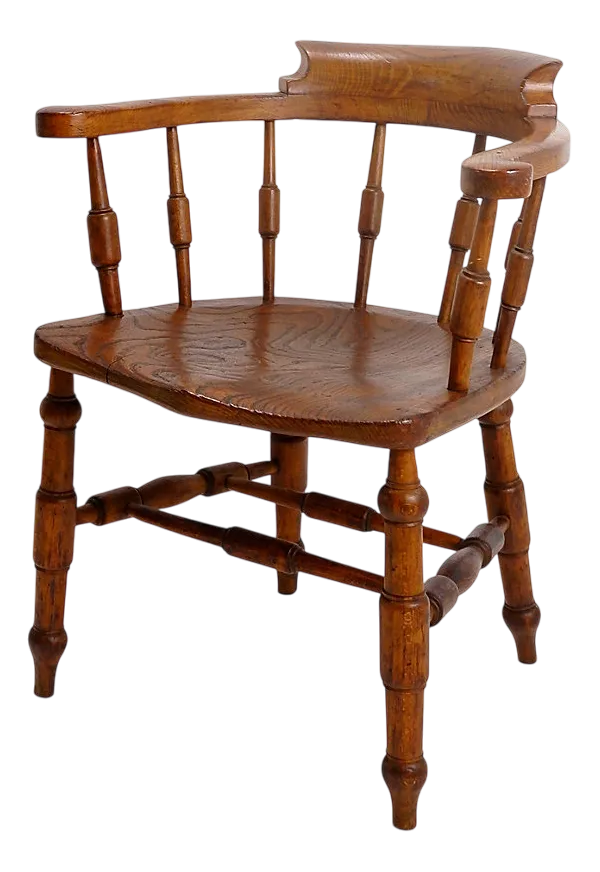 Antique English Smoking Chair, 1890s