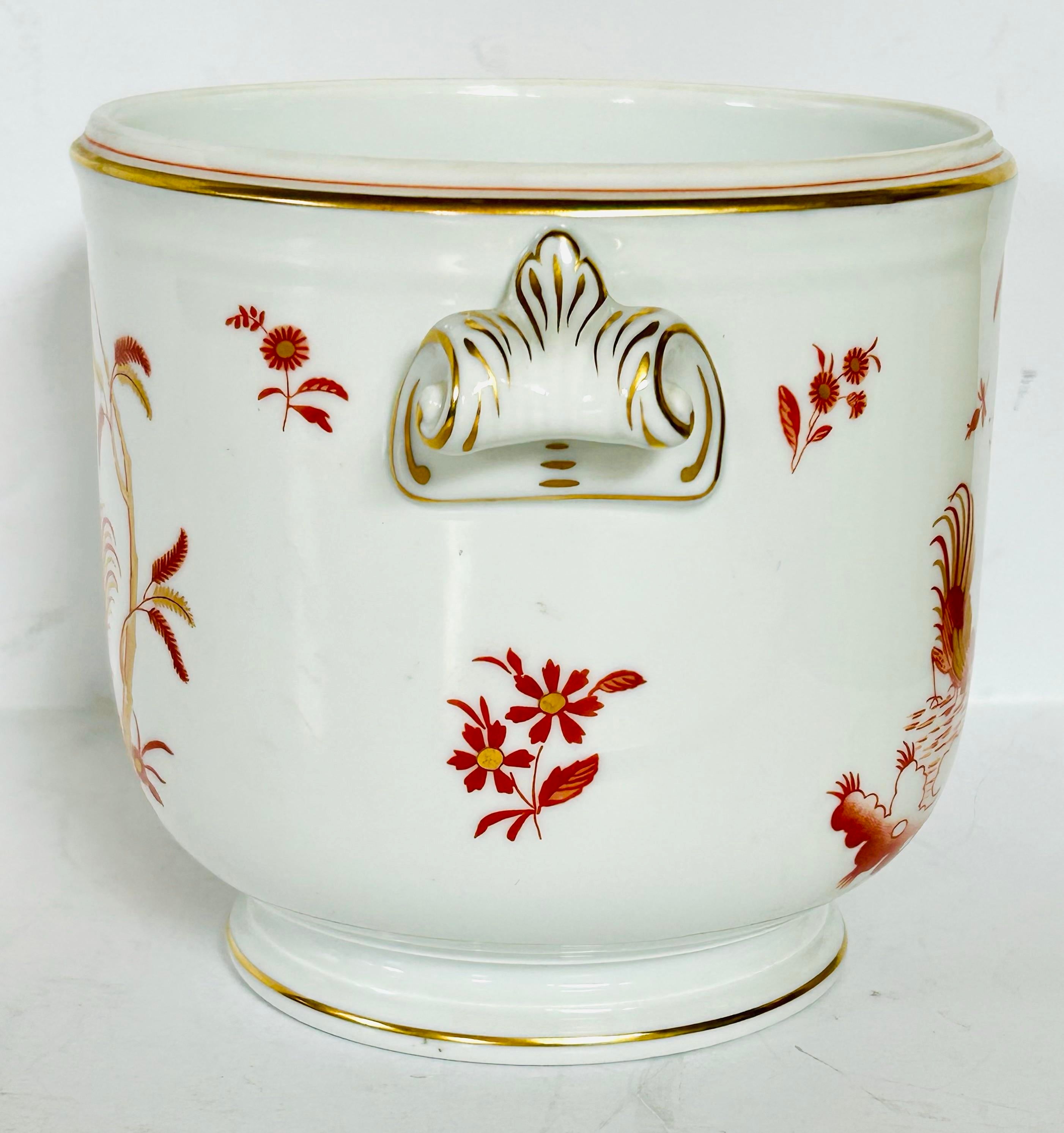 Richard Ginori Chinoiserie Cachepot | Chairish