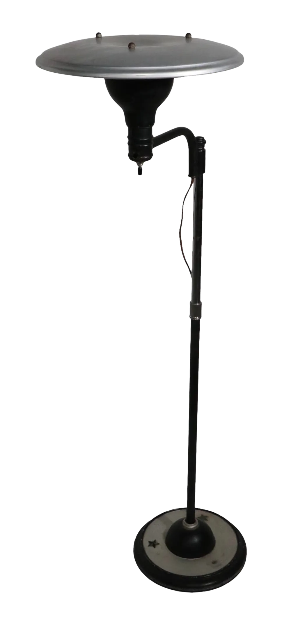 Art Deco Mid Century Sight Light Adjustable Floor Lamp by LeRoy Doane for m.g. Wheeler Chairish