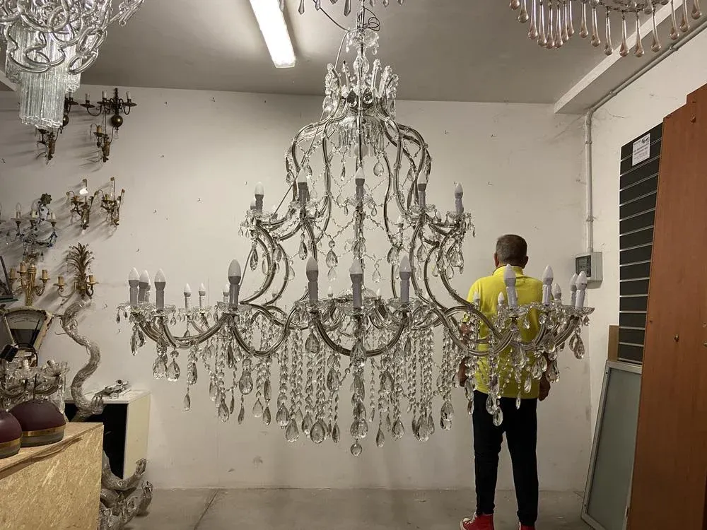 Vintage Crystal Chandelier 37 Lights