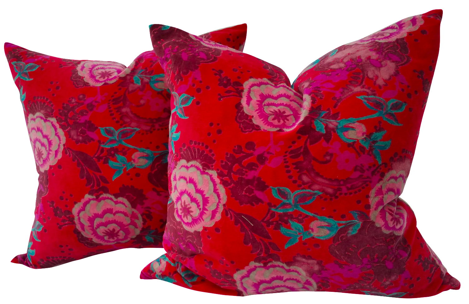 Velvet Rose Pillows A Pair Chairish