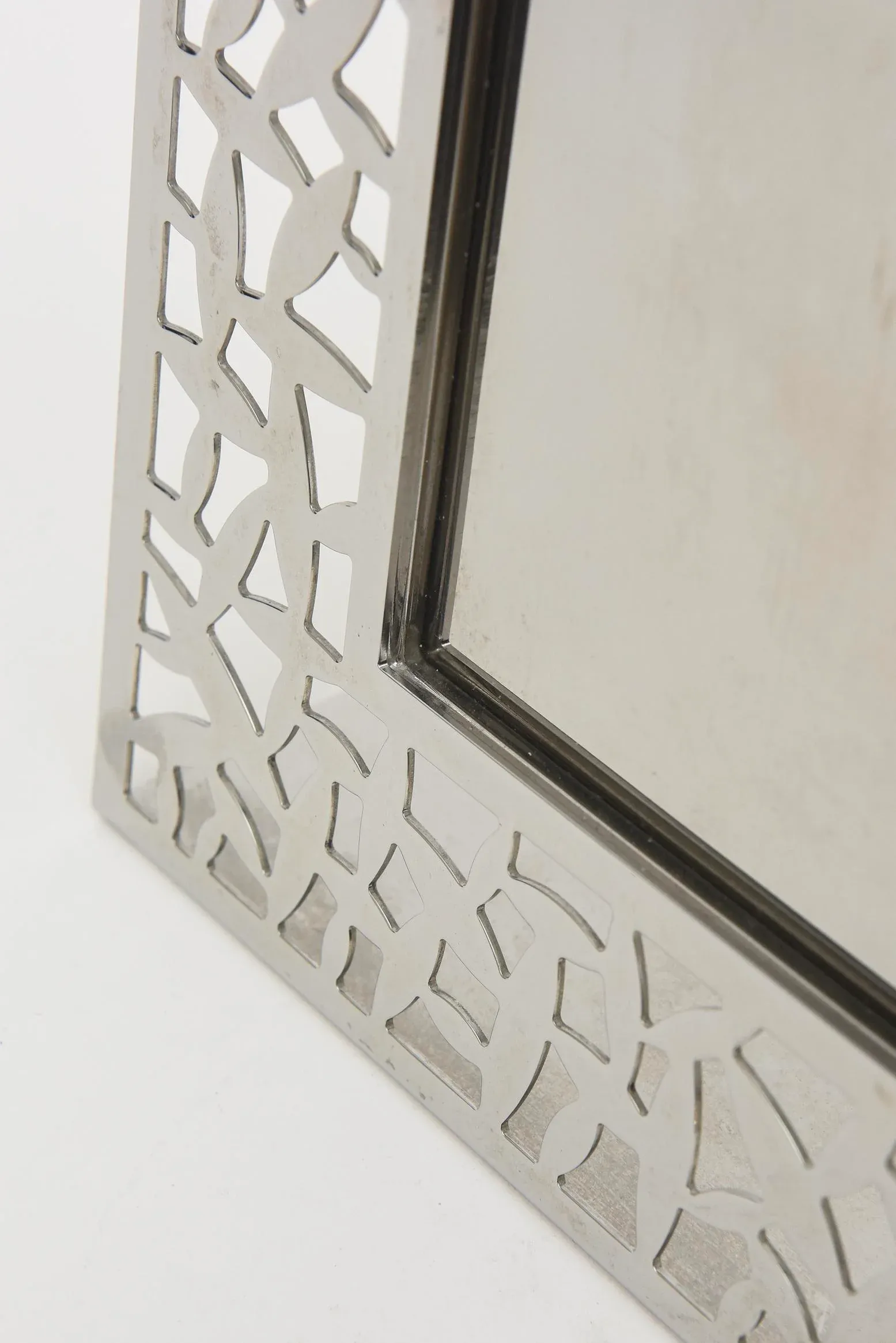 Vintage Signed Alessi Italian Stainless Steel Picture Frame Cactus