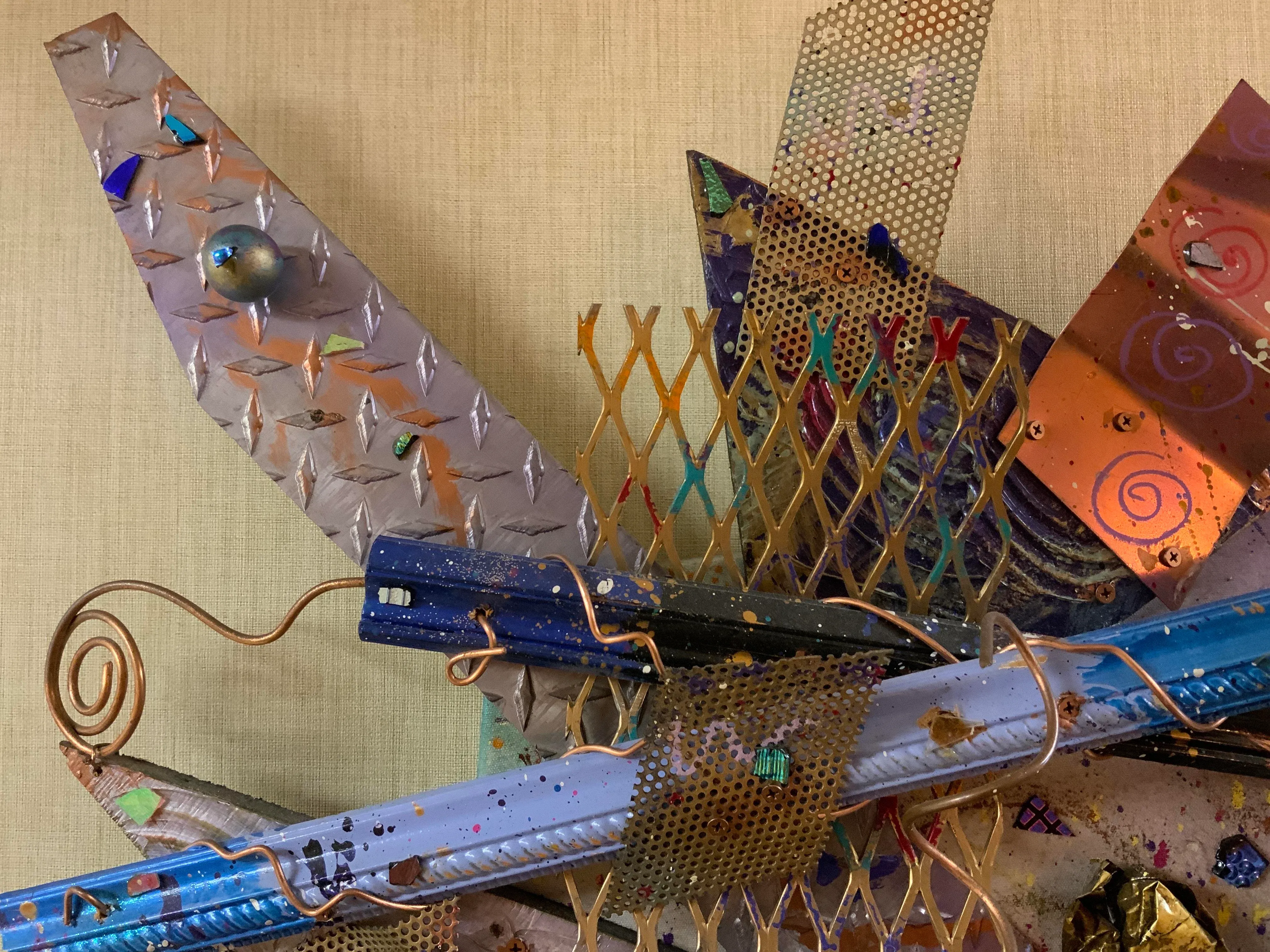 justin coopersmith　アート作品 Contemporary Justin Coopersmith Abstract Metal Wall
