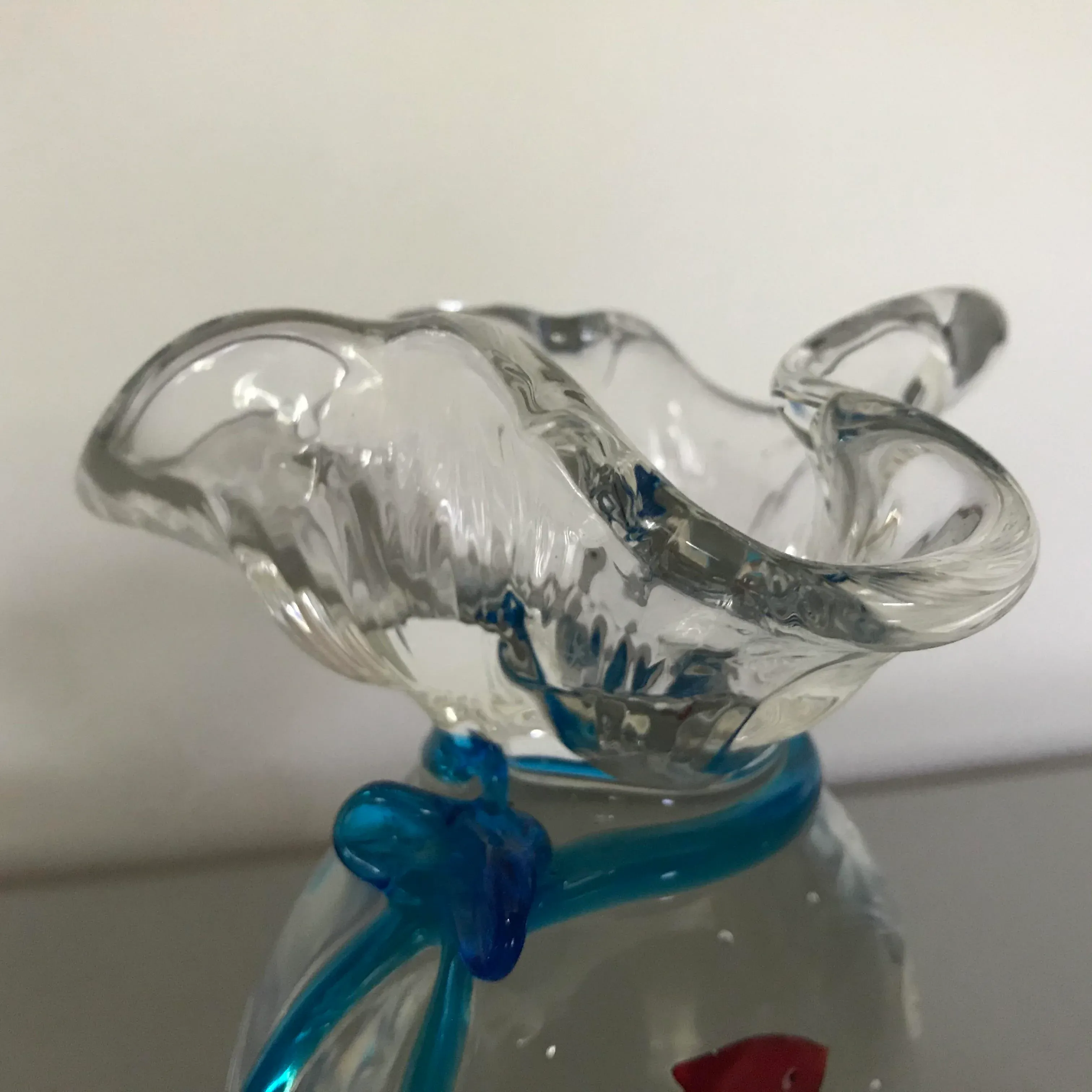 Zanetti Murano Fish in Bag Sculpture | Chairish