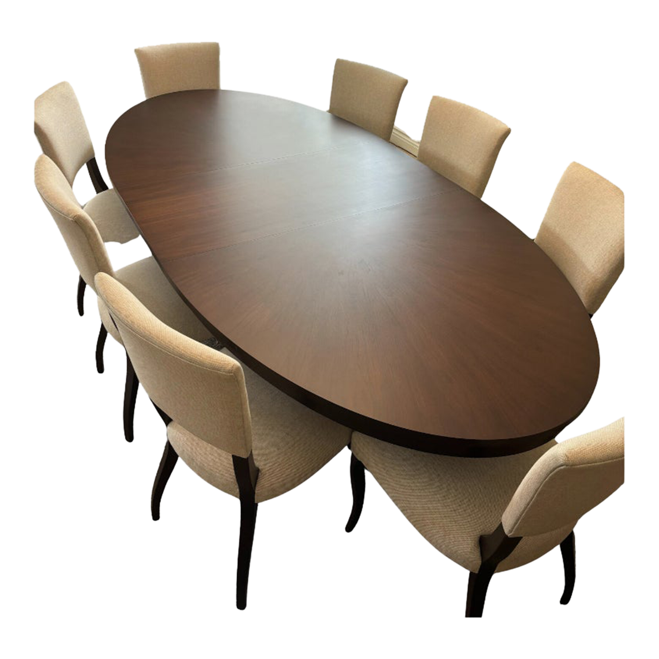 Century Furniture Tribeca Double Pedestal Dining Table & 8 Side Chairs