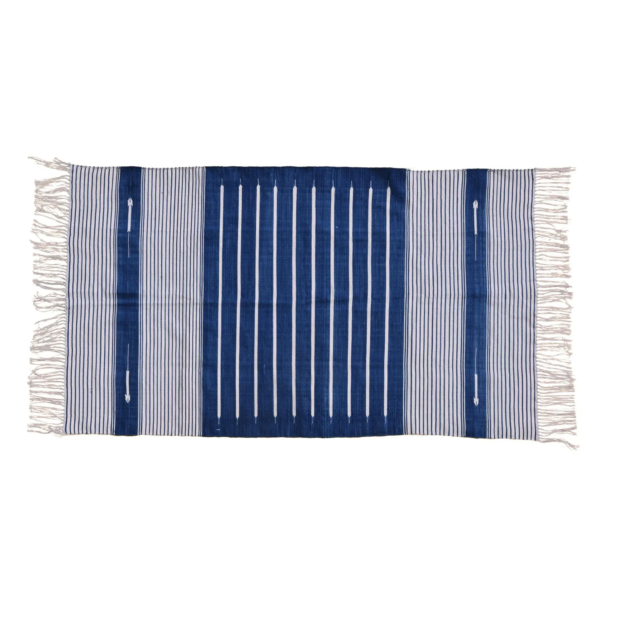 Myrtle Rug, 6x9, Blue & White