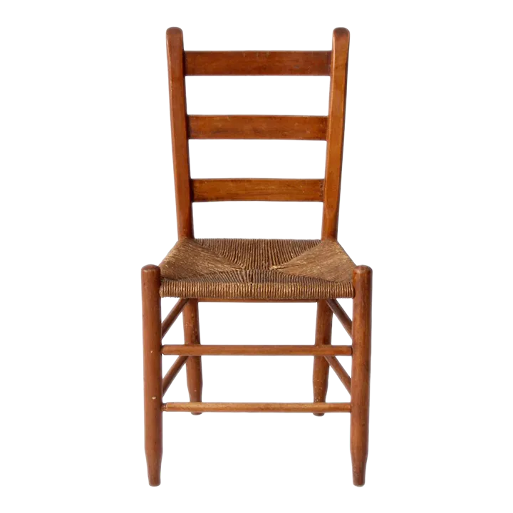 Antique Rush Seat Chair Chairish
