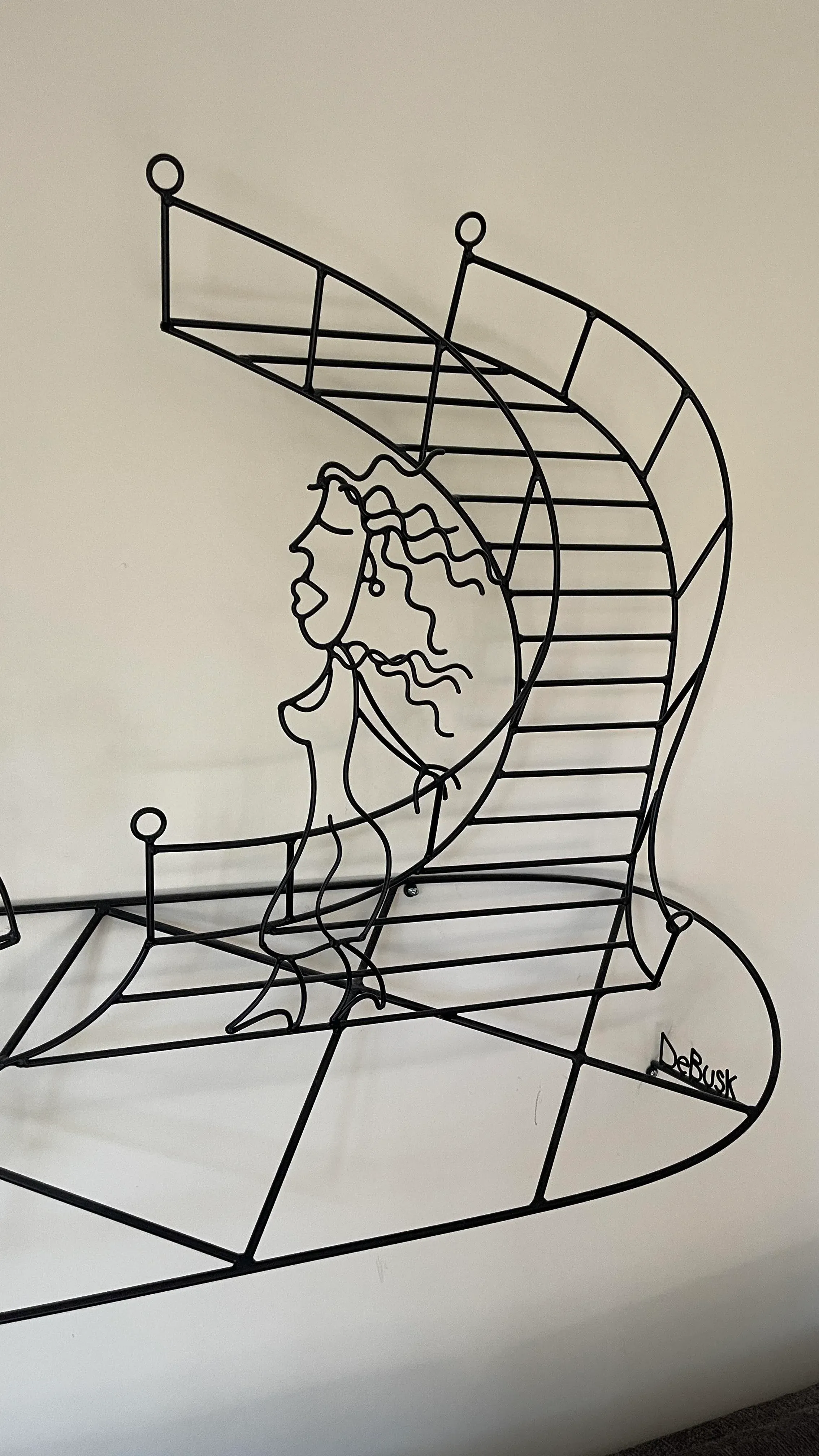 1990s Large DeBusk Metal Sculpture | Chairish