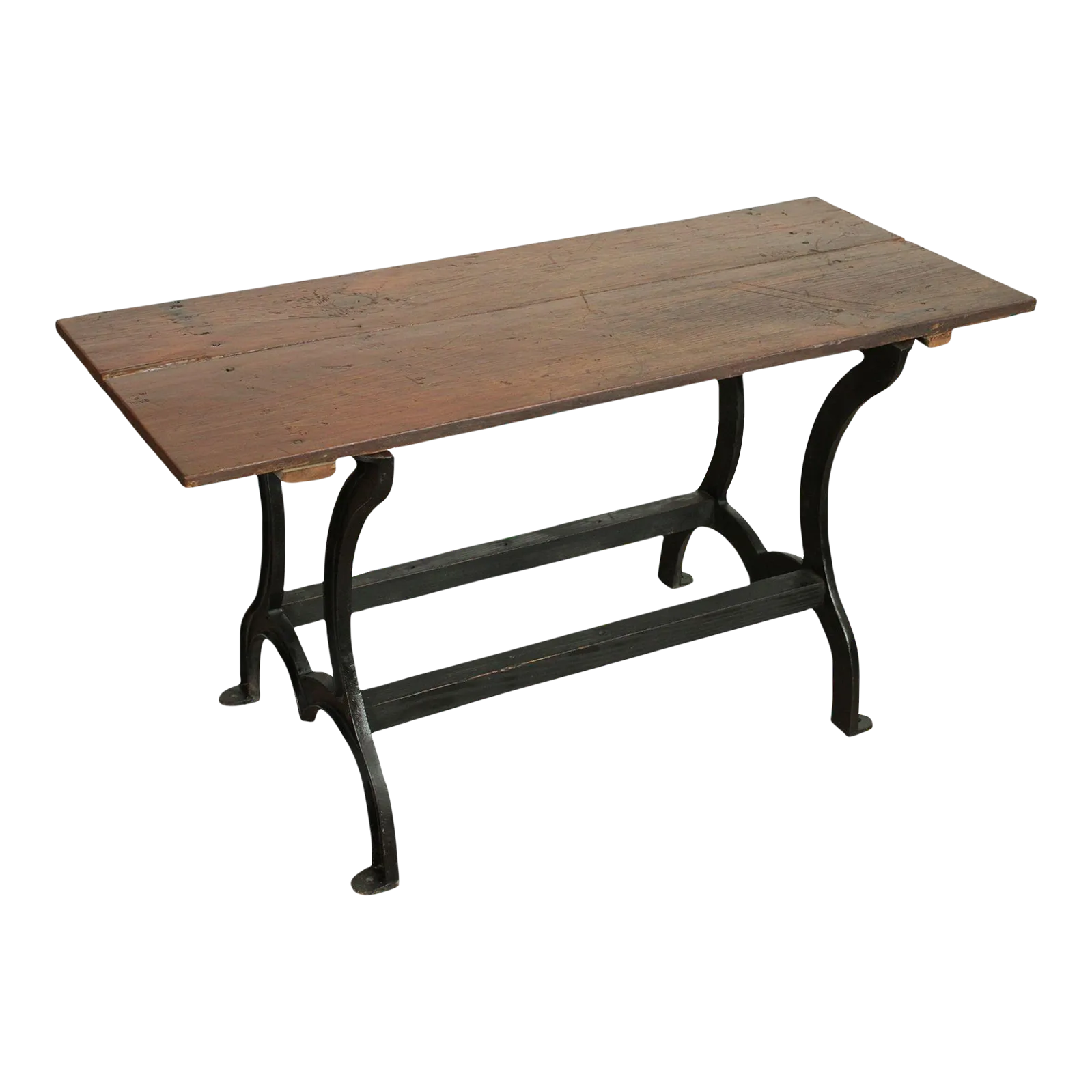 Rustic Custom Crafted Wood And Iron Table Chairish