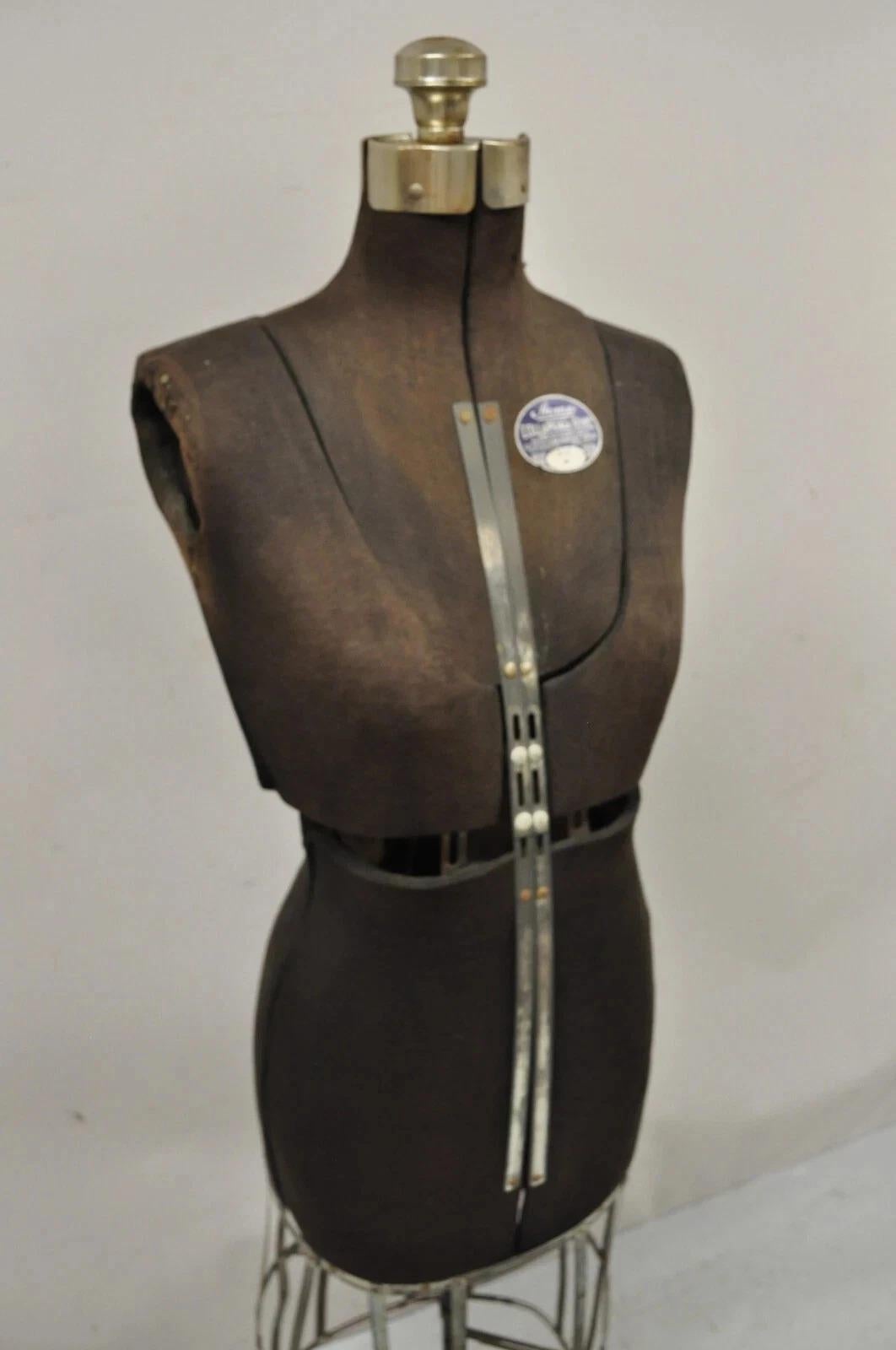 Vintage Acme Adjustable Cast Iron Collapsible Dress Form Mannequin Size A |  Chairish