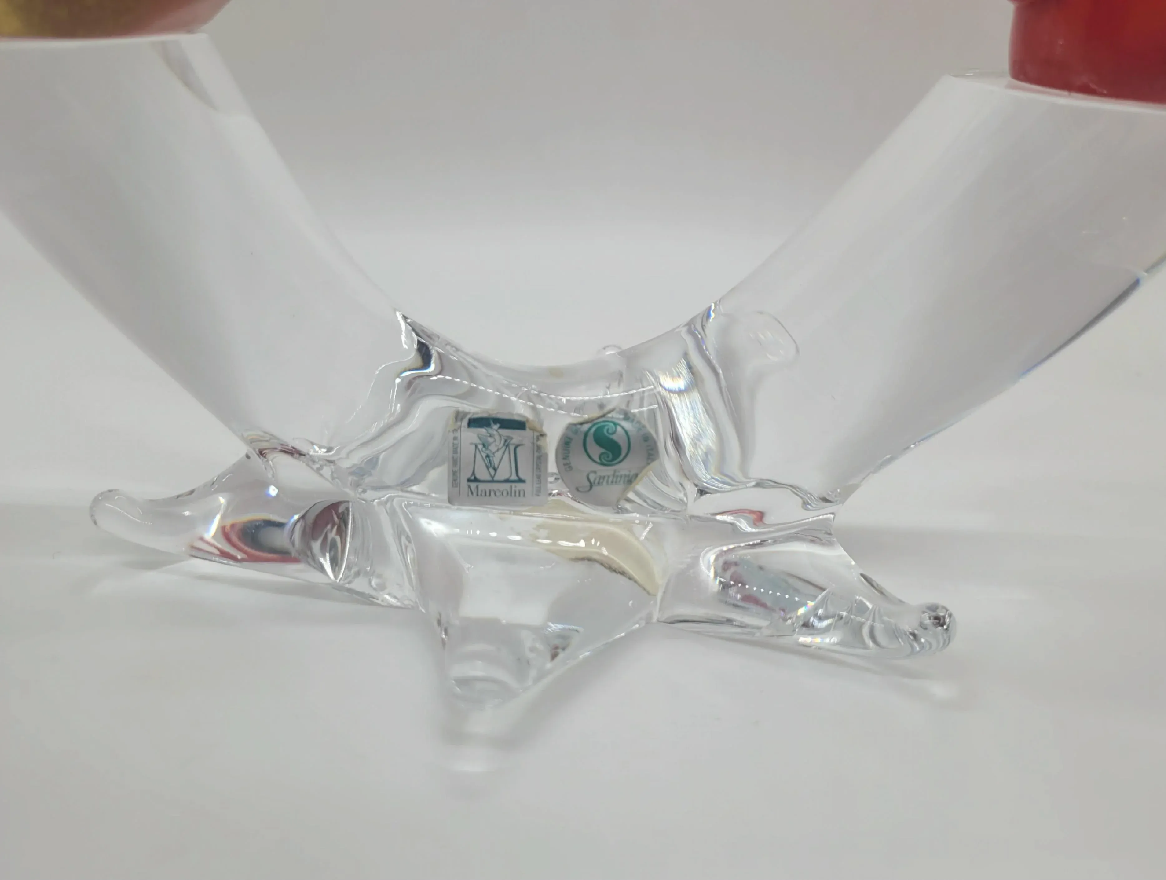 Mid 20th Century Marcolin Art Sardinia Crystal Fish and Coral