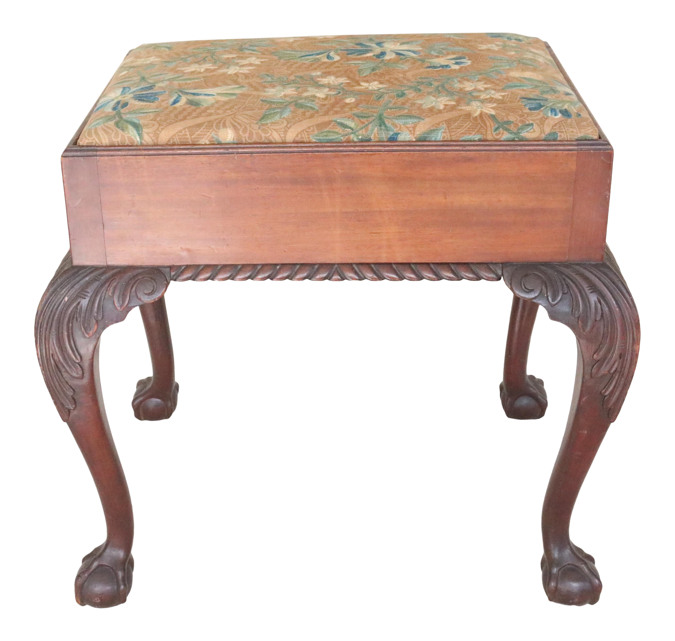 Early th Century English Chippendale Style Foot Stool Chairish