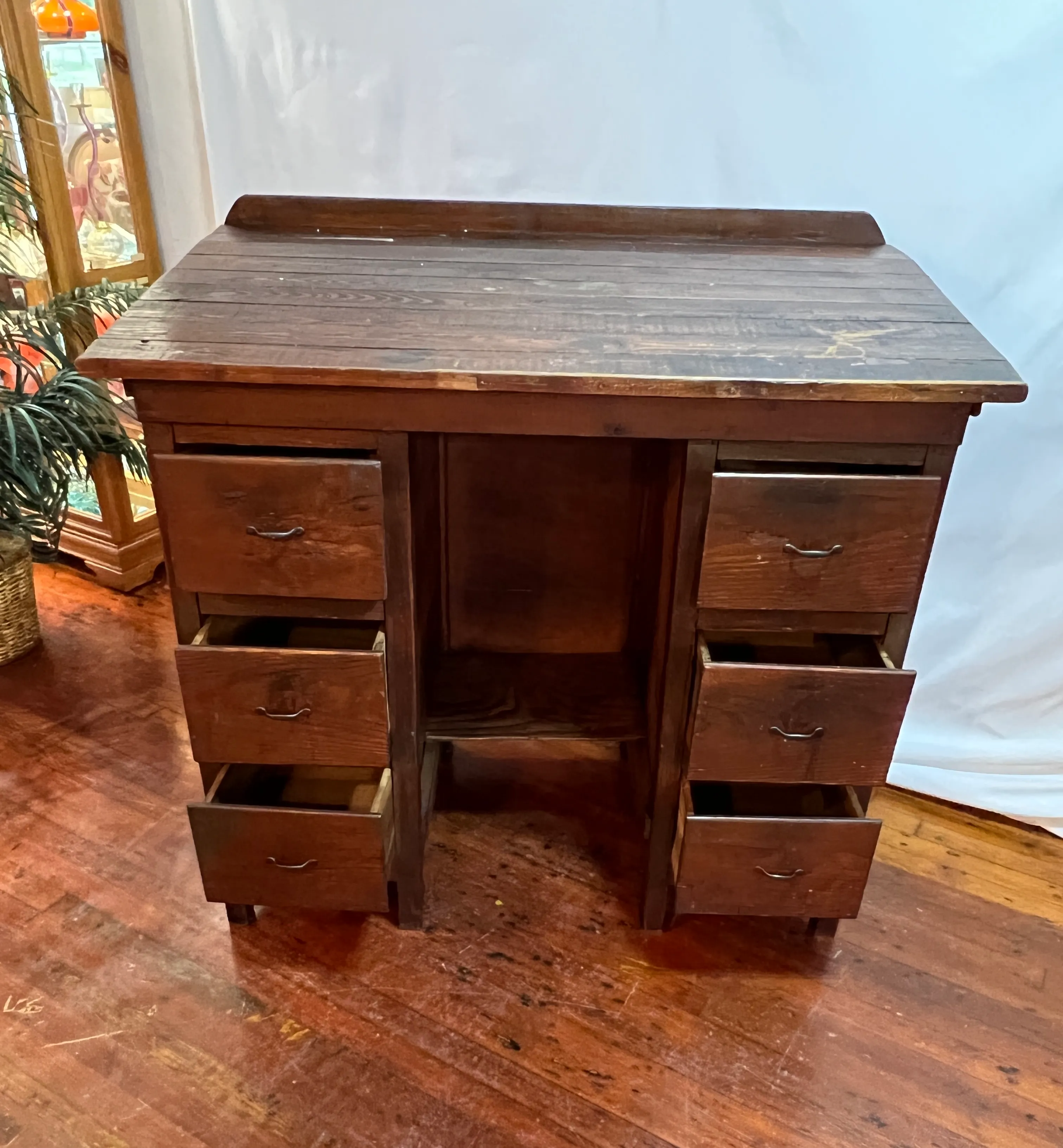 Antique railroad station desk best sale
