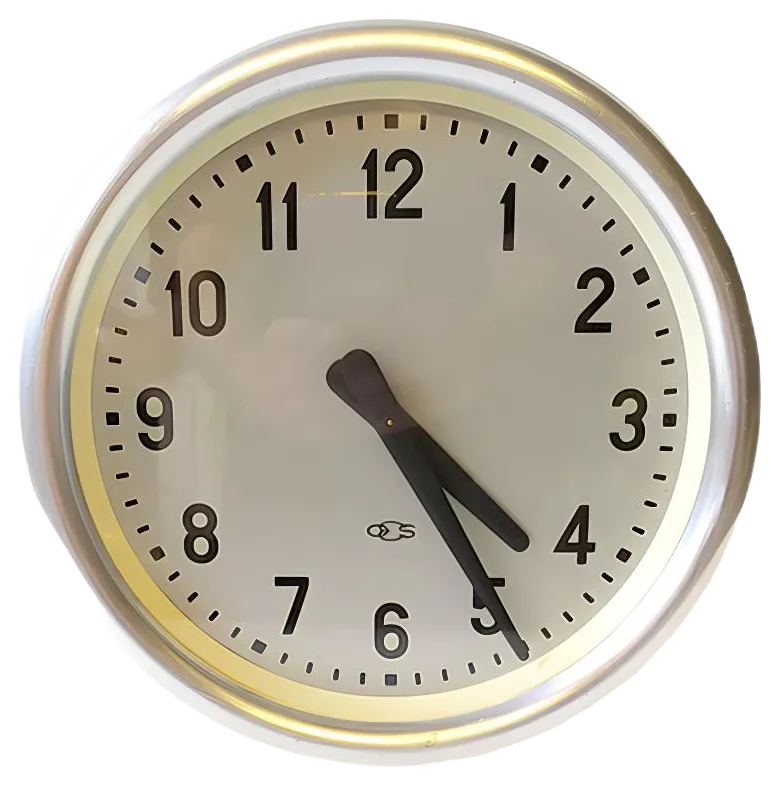 Round Wall Clock by Gio Ponti for Boselli, 1940s Chairish