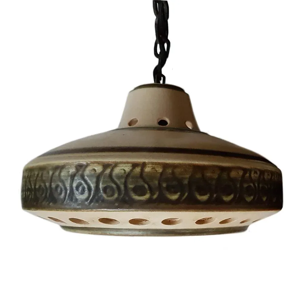 Vintage Ceramic Pendant Lamp, 1960s