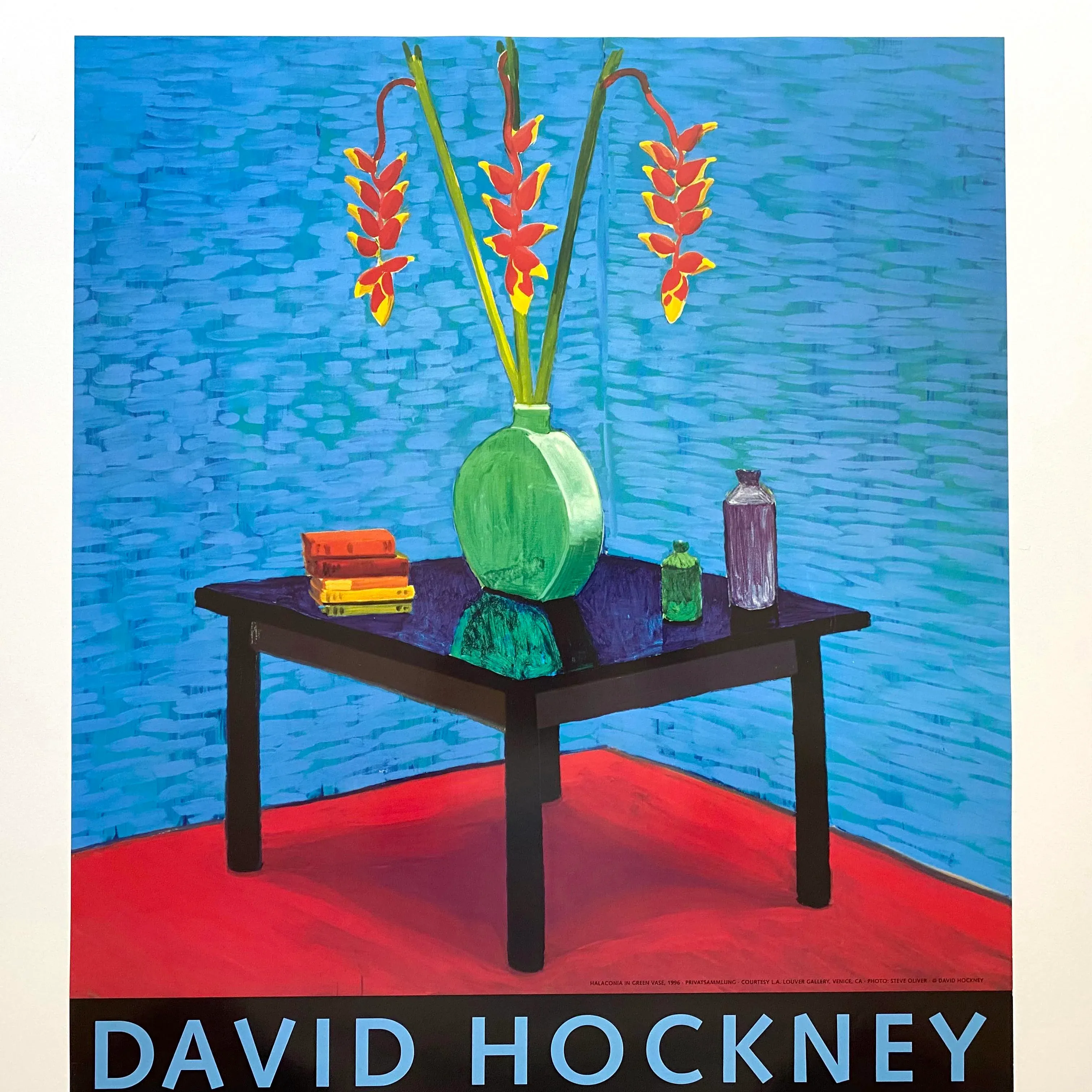David Hockney Lithograph Print Pop Art Exhibition Poster