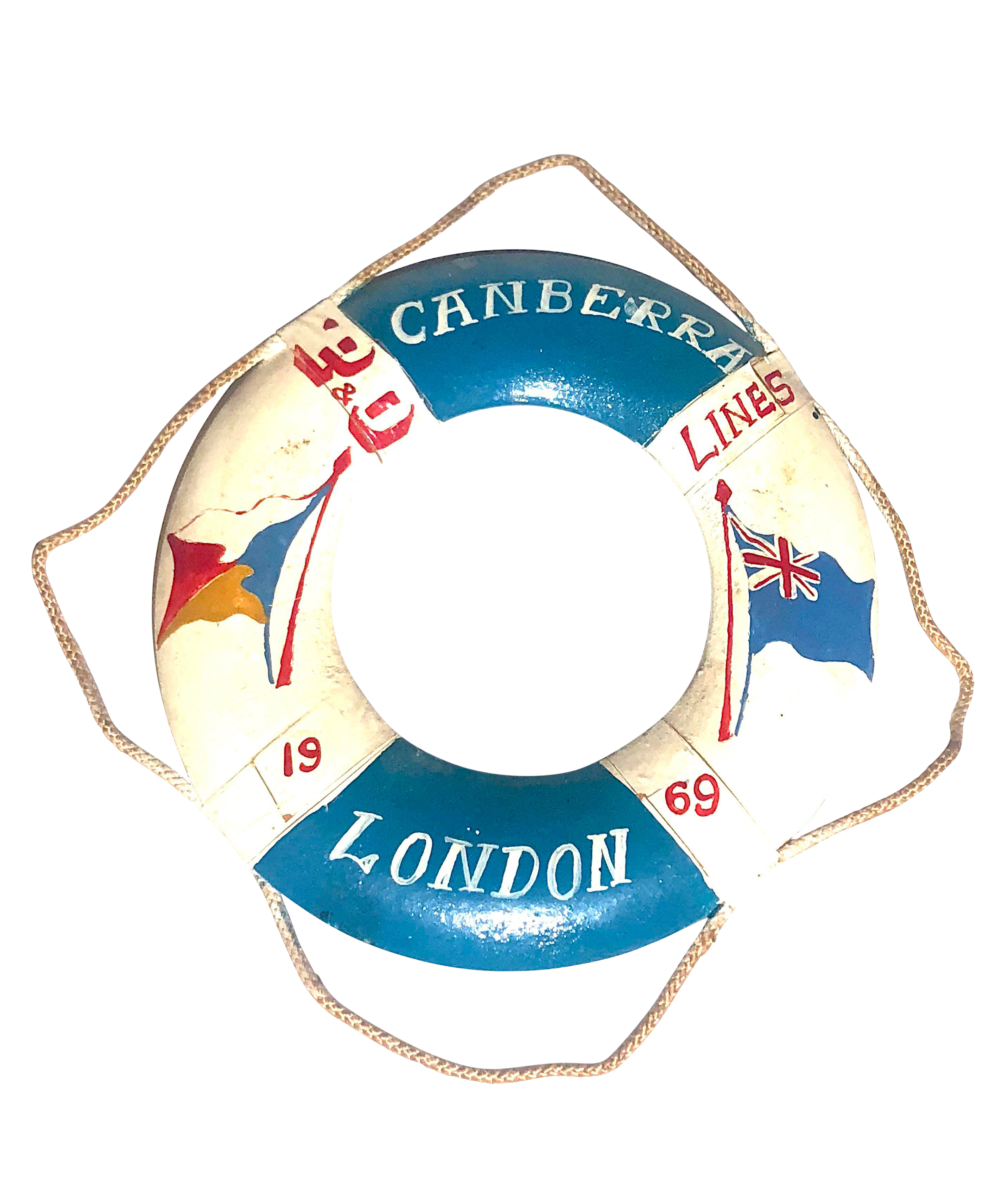 1969 Vintage Mini Canberra P&o Life Preserver Souvenir Chairish