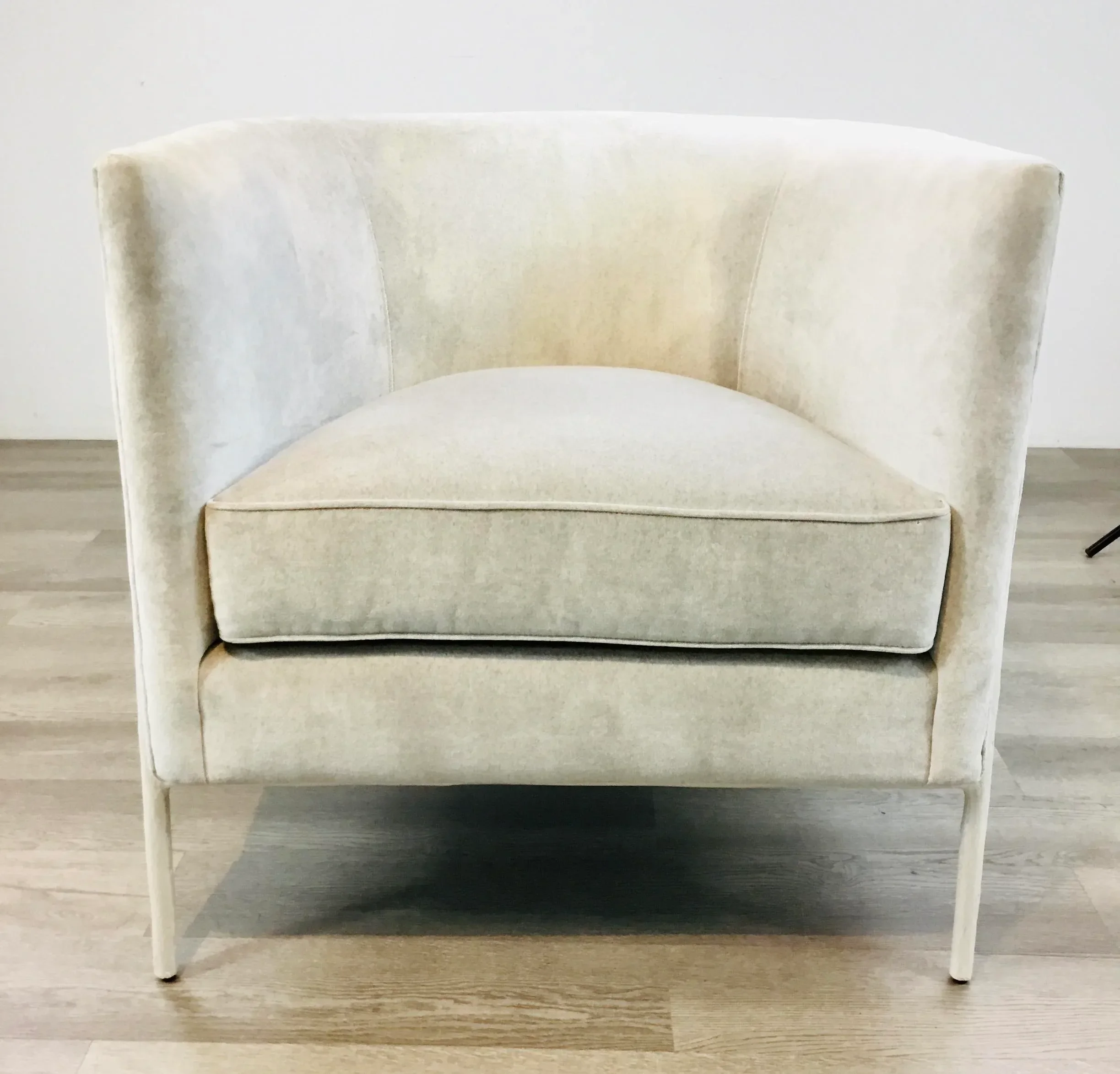 Caracole Modern White and Gray Branching Out Club Chair