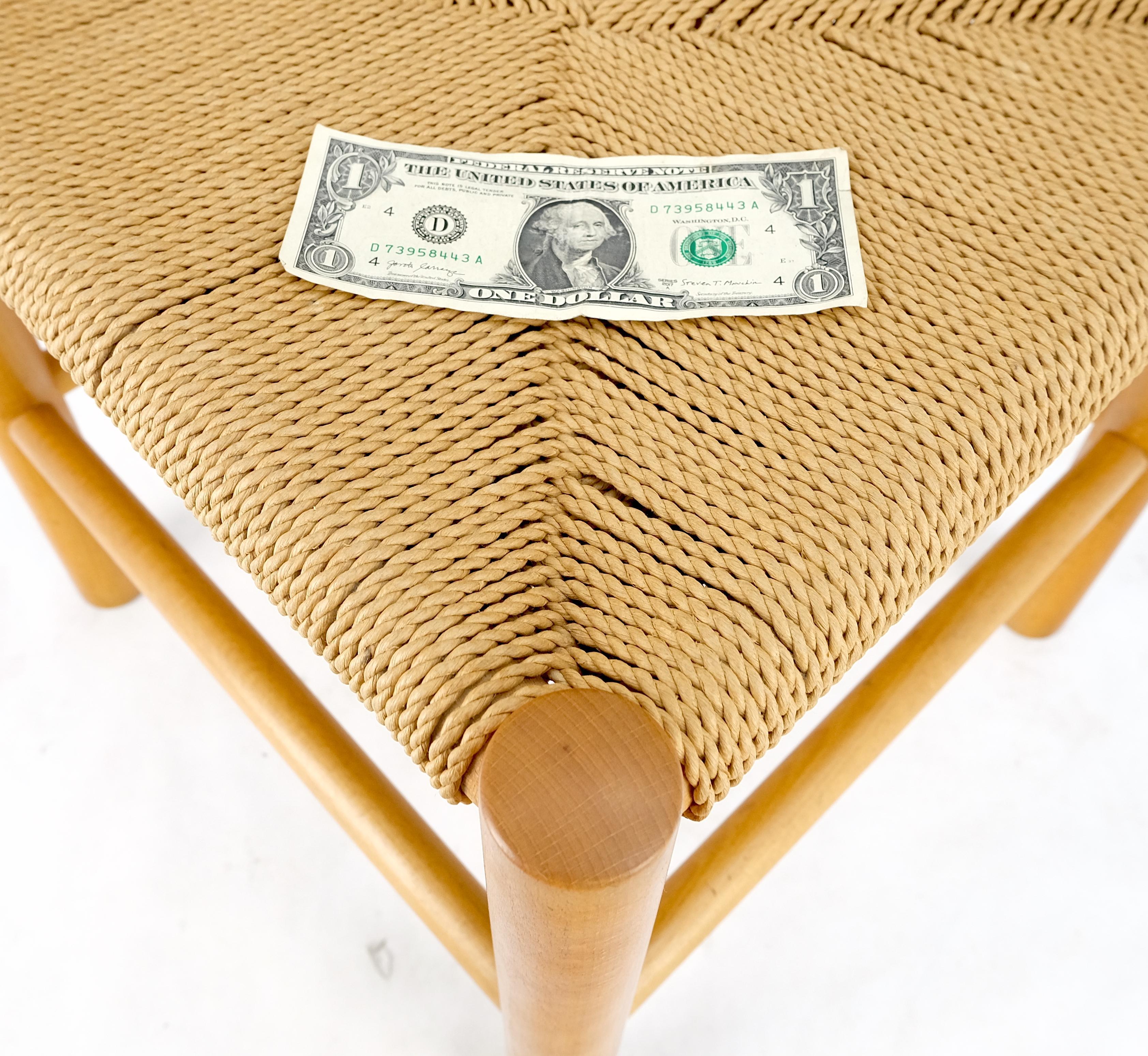 Fritz Hansen Danish Chair ヴィンテージ Danish Mid-Century Modern Fritz Hansen Rush Seat Bent Wood