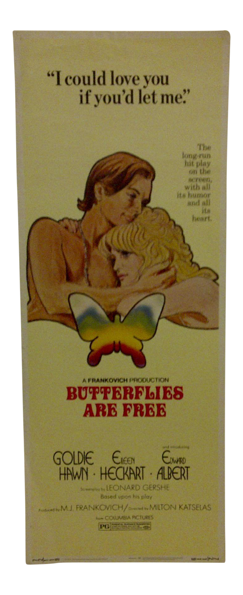 "Butterflies Are Free" Vintage Movie Poster Chairish