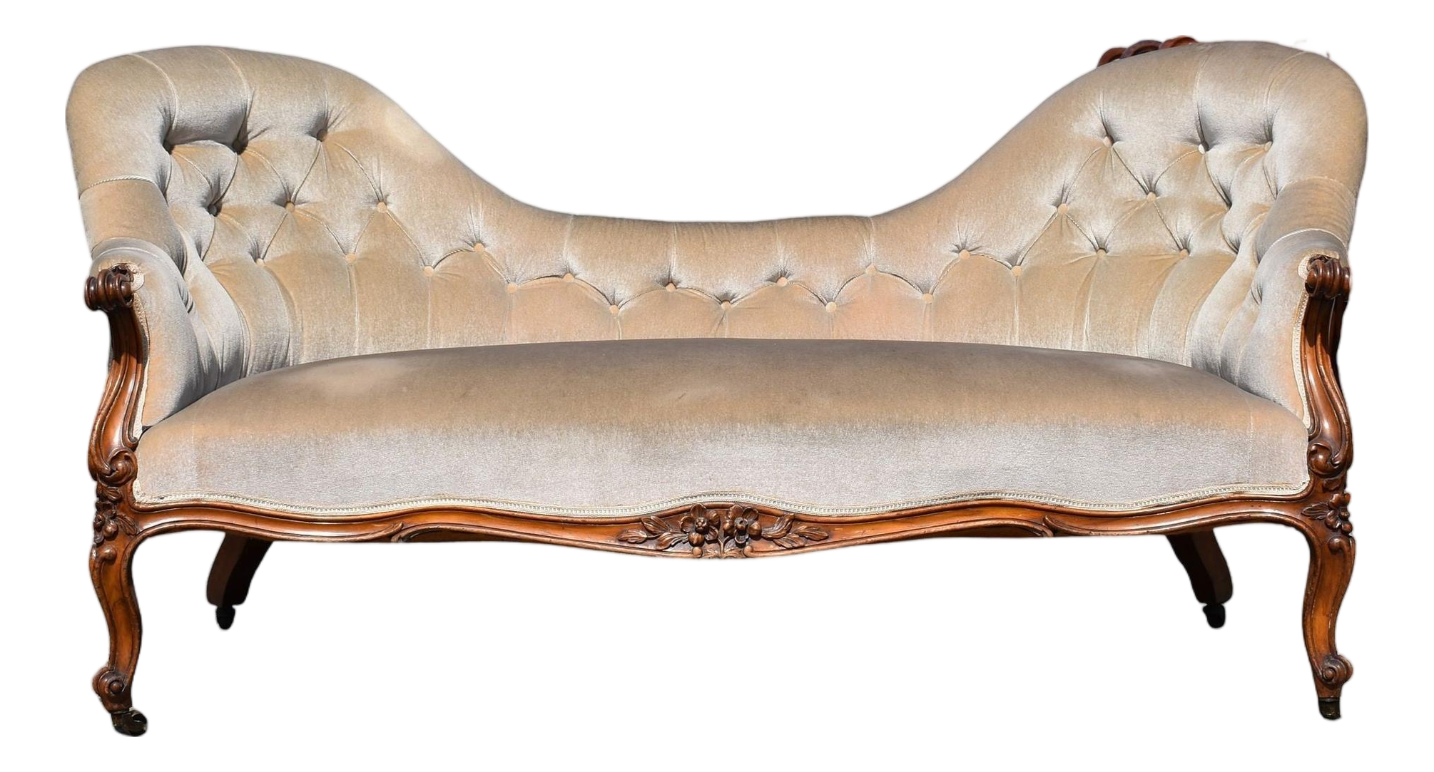 Victorian Walnut Sofa, 1860