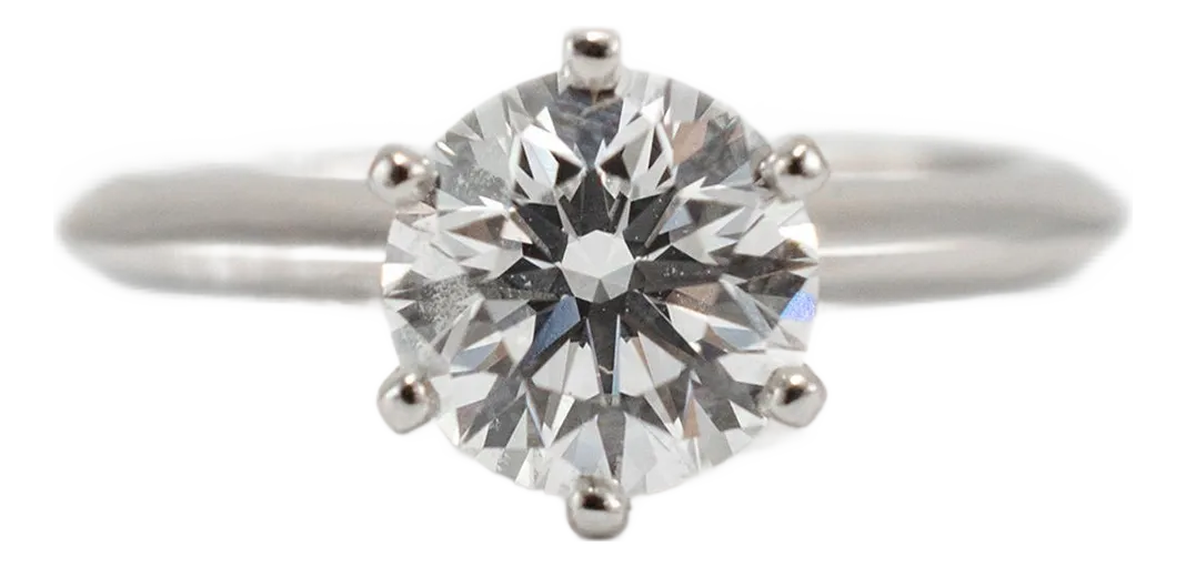 Tiffany The Tiffany Iconic Platinum Round F Vs2 Gia