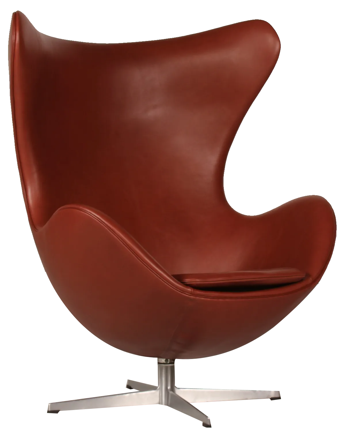 Danish Model 3316 Egg Chair in Leather by Arne Jacobsen for Fritz Hansen, 1969 Chairish