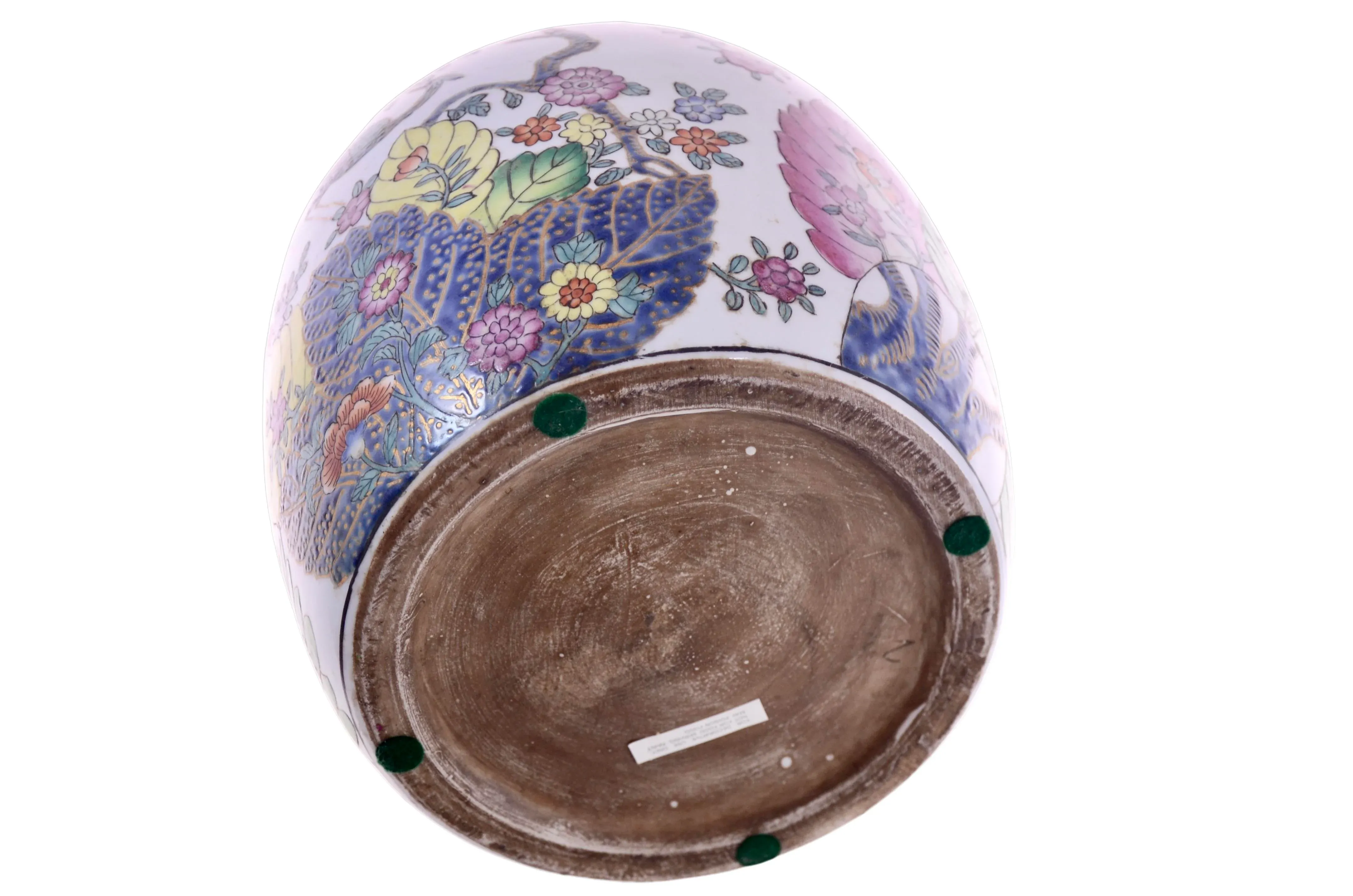 Tobacco Leaf Design Chinoiserie Ginger Jar Urn | Chairish display picture 1