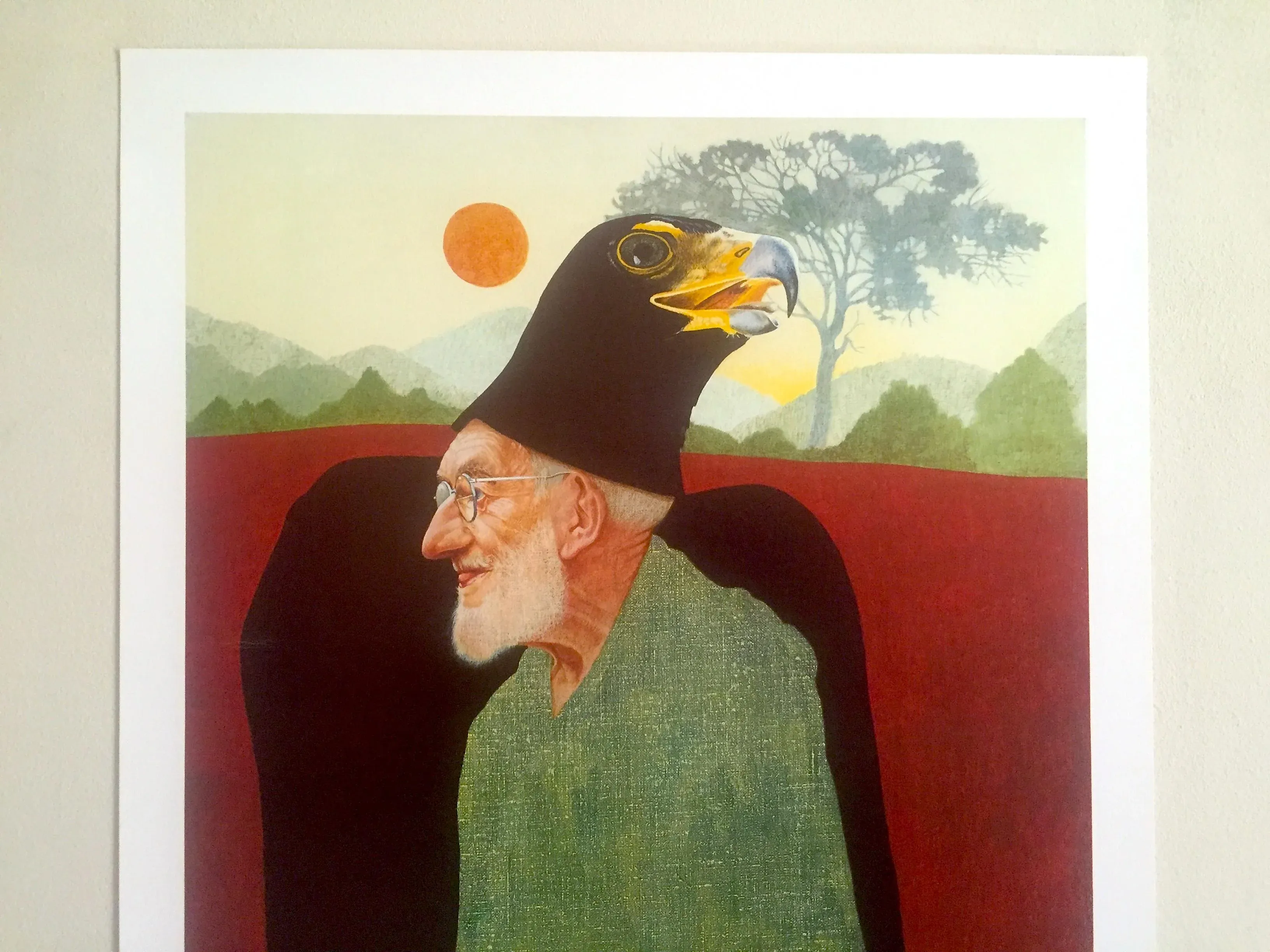 Marilyn Lowe Vintage 1981 Lithograph Print Surrealist Ankrum