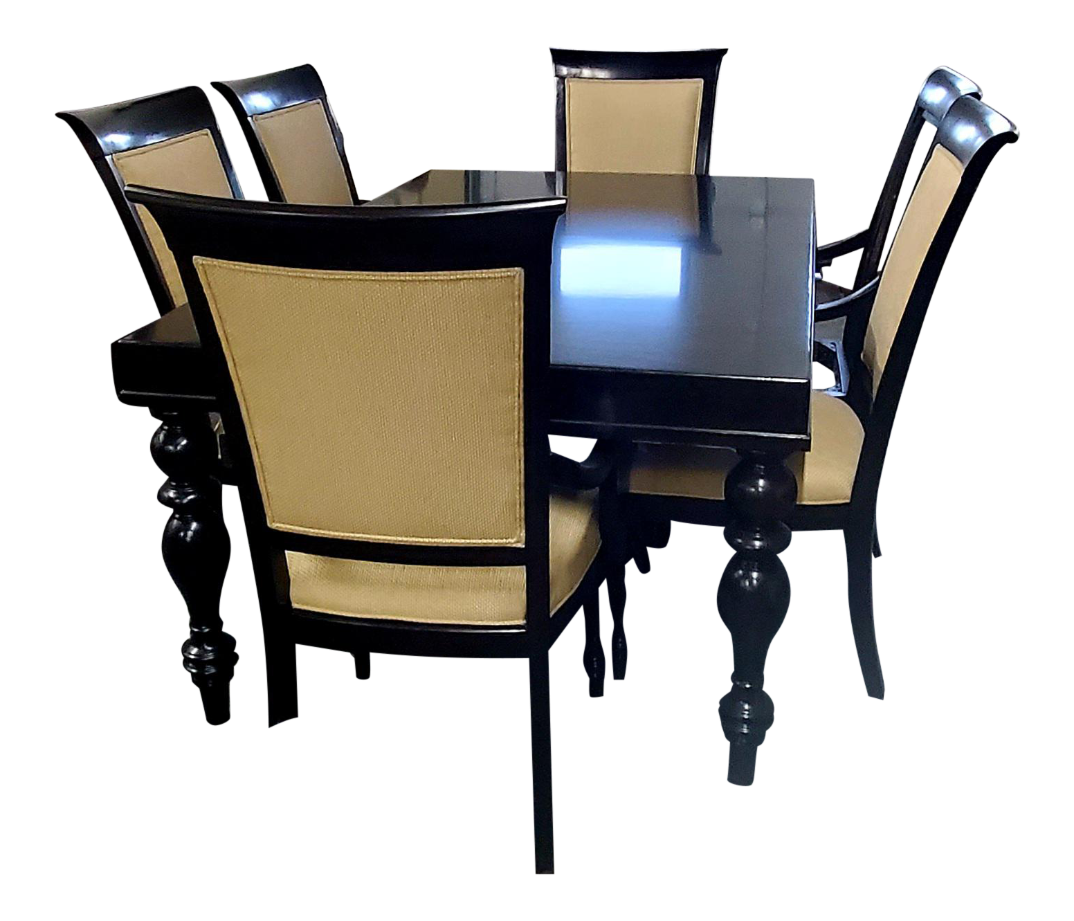 Drexel Furniture Acclamation Peppercorn Black Brown Dining Table