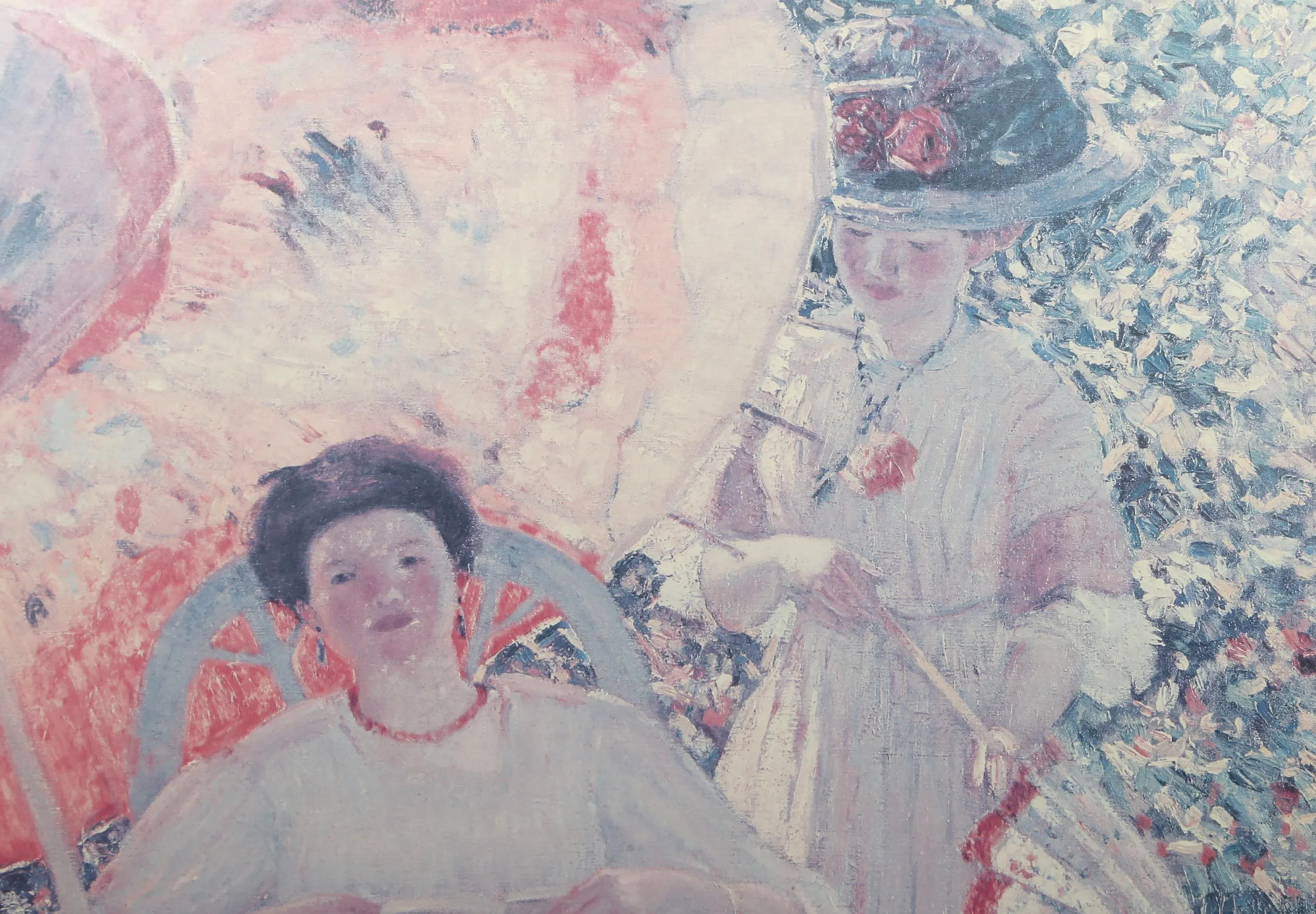 The Garden Parasol, Impressionist Poster After Frederick Carl Frieseke