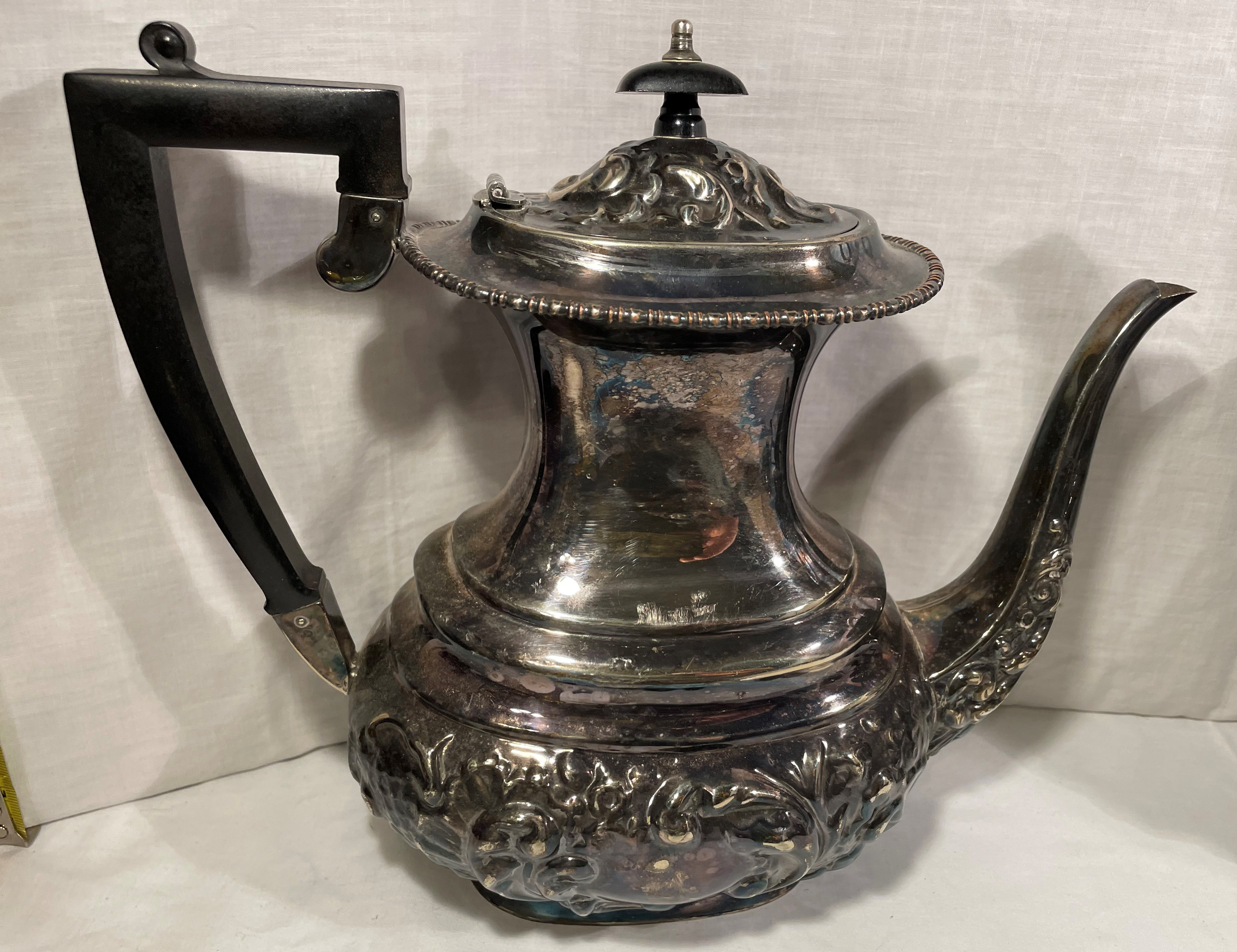 Tea Set Antique Silver Tilting Teapot Antique Piece Kentshire
