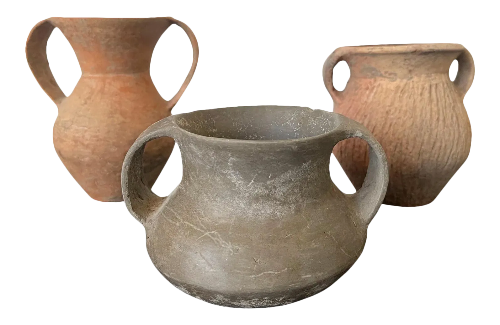 Chinese Neolithic Pottery Set of 3 Chairish