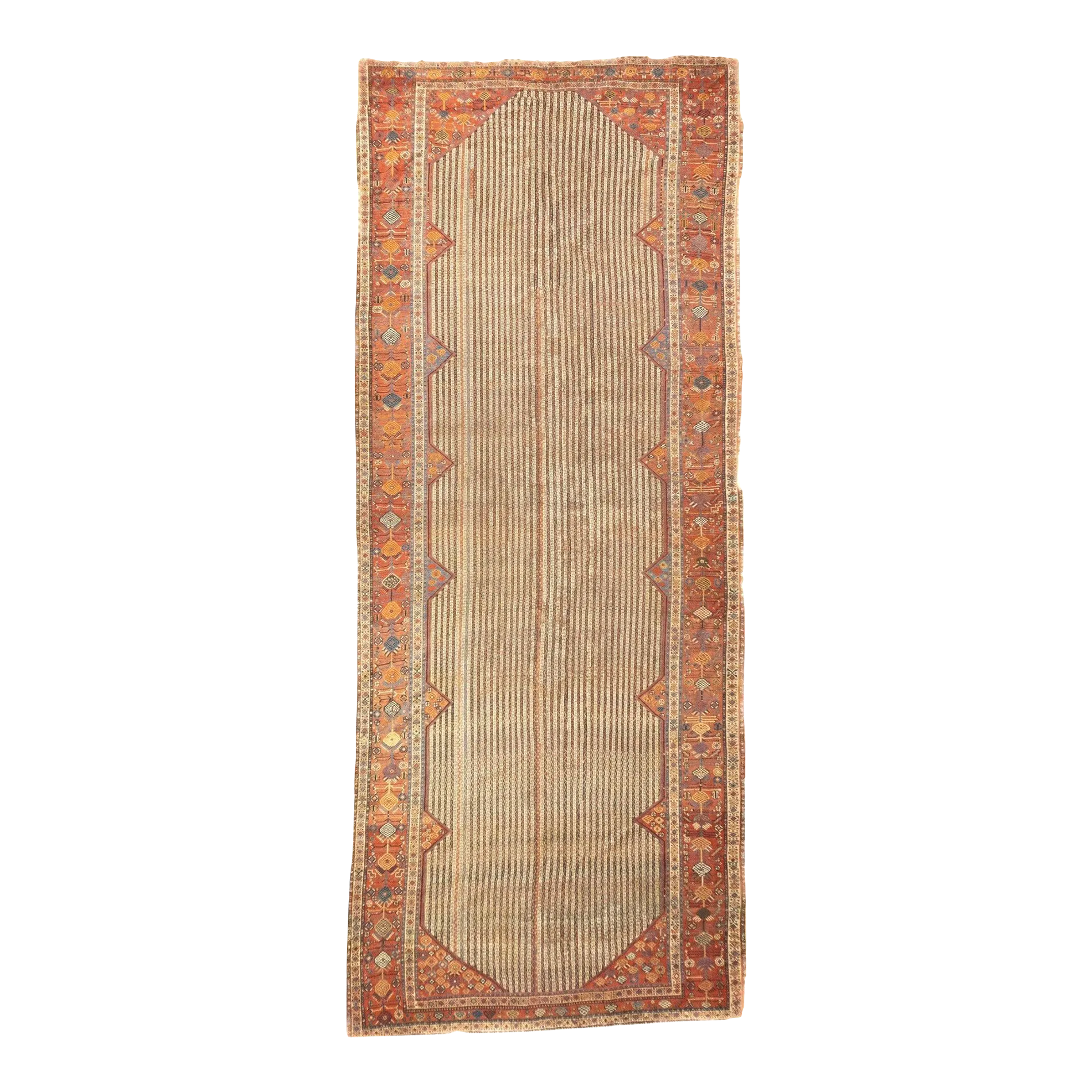 Antique Khamseh Rug 6'4'' x 15'9'' | Chairish